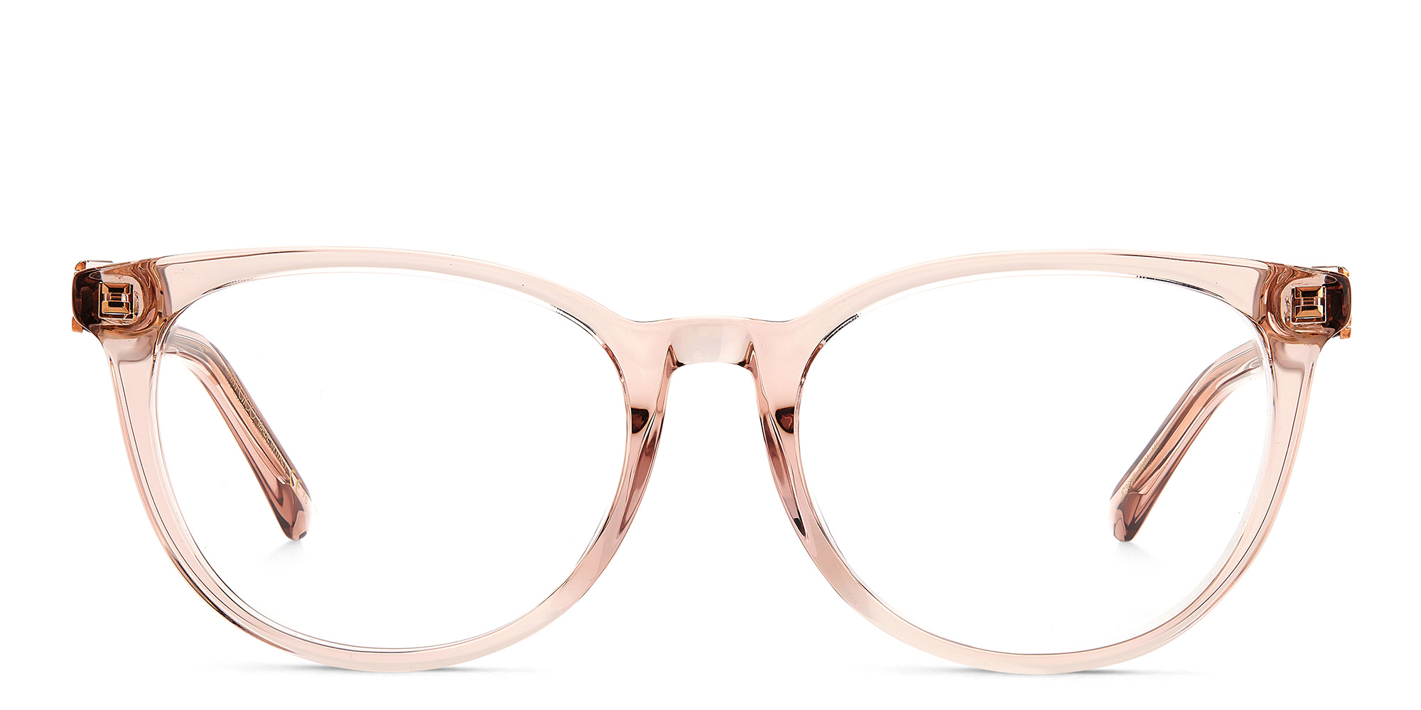 Shop JIMMY CHOO Rectangle Eyeglasses in Pink online.