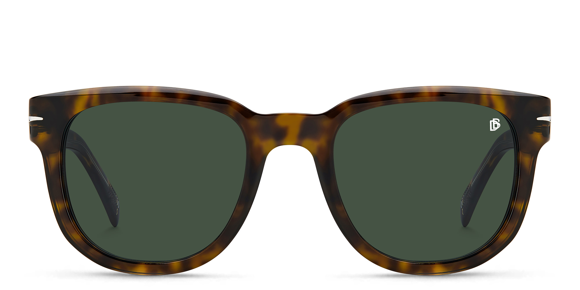 Shop DAVID BECKHAM Square Sunglasses in Havana online.