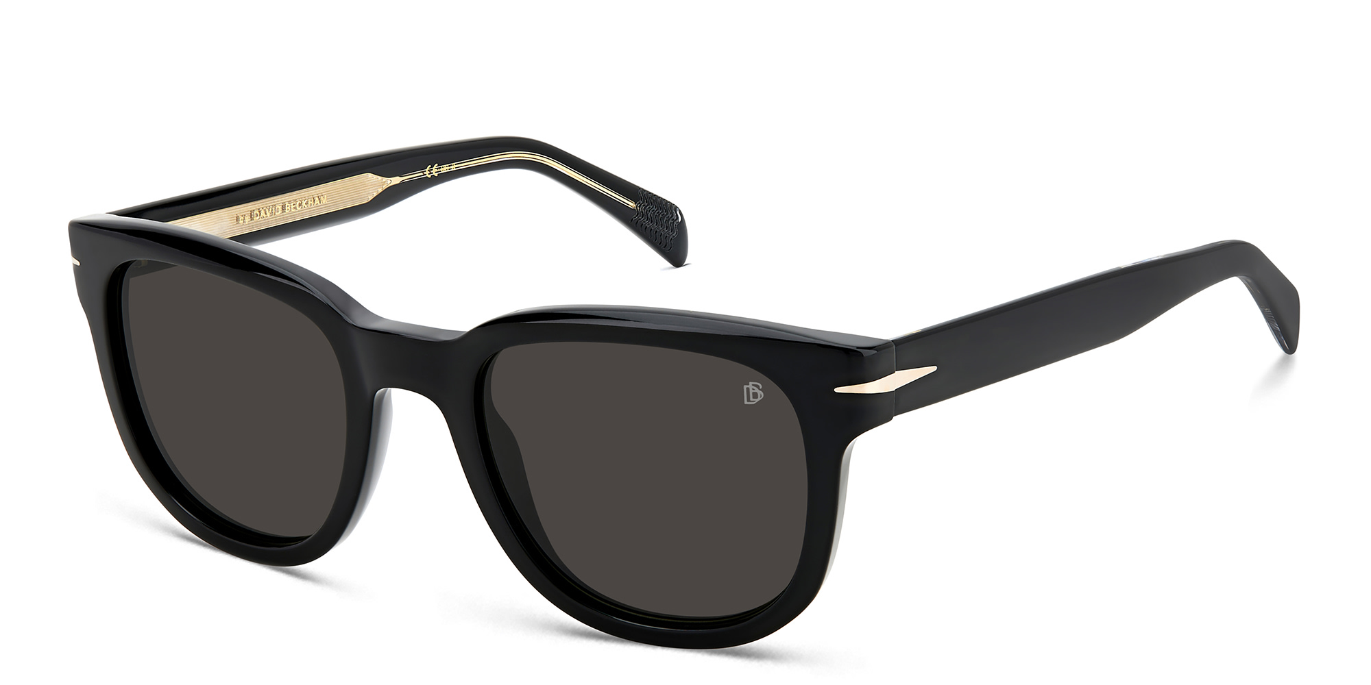 DAVID BECKHAM Square Sunglasses in Black – Product Photo 2