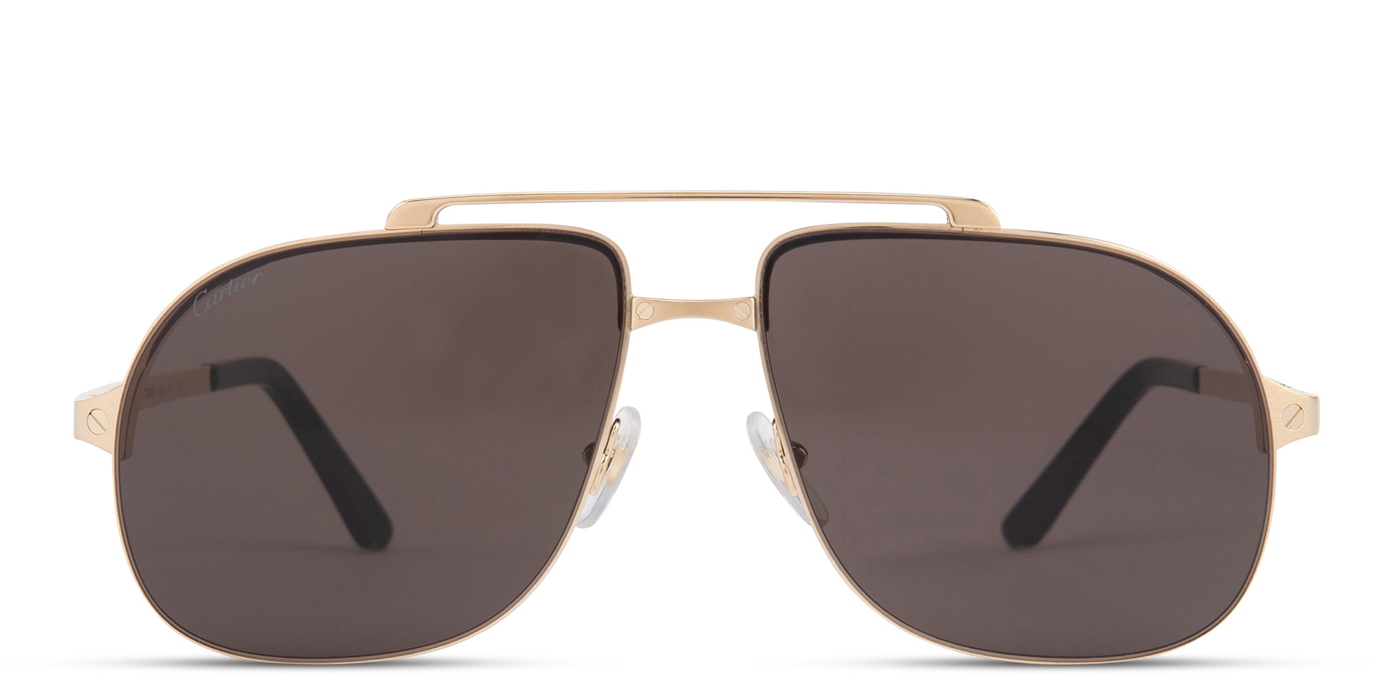 Cartier Santos de Cartier Pilot Sunglasses in Gold – Product Photo 1