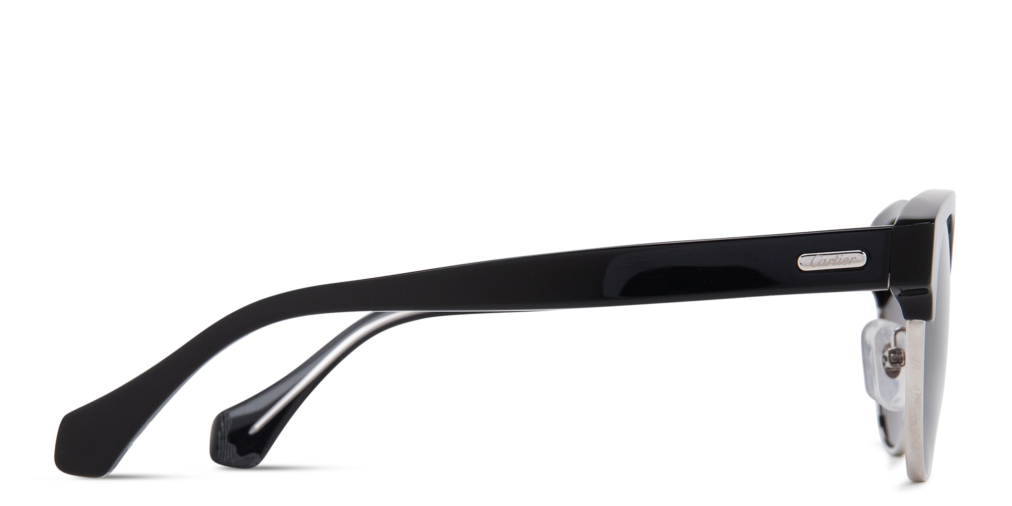 Cartier Signature 'C'de Cartier Square Sunglasses in Black – Product Photo 4