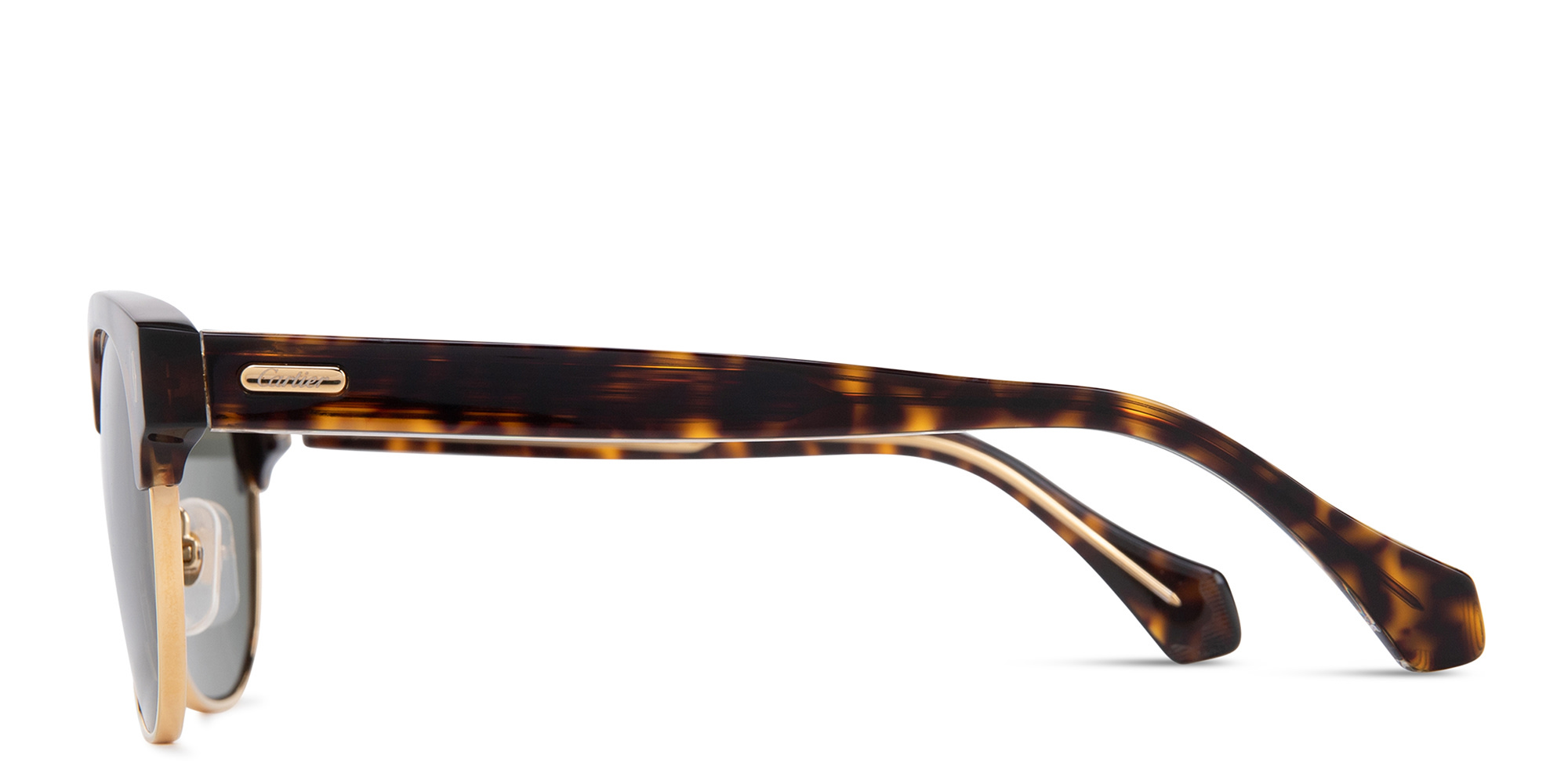 Shop Cartier Signature 'C'de Cartier Square Sunglasses in Havana online.