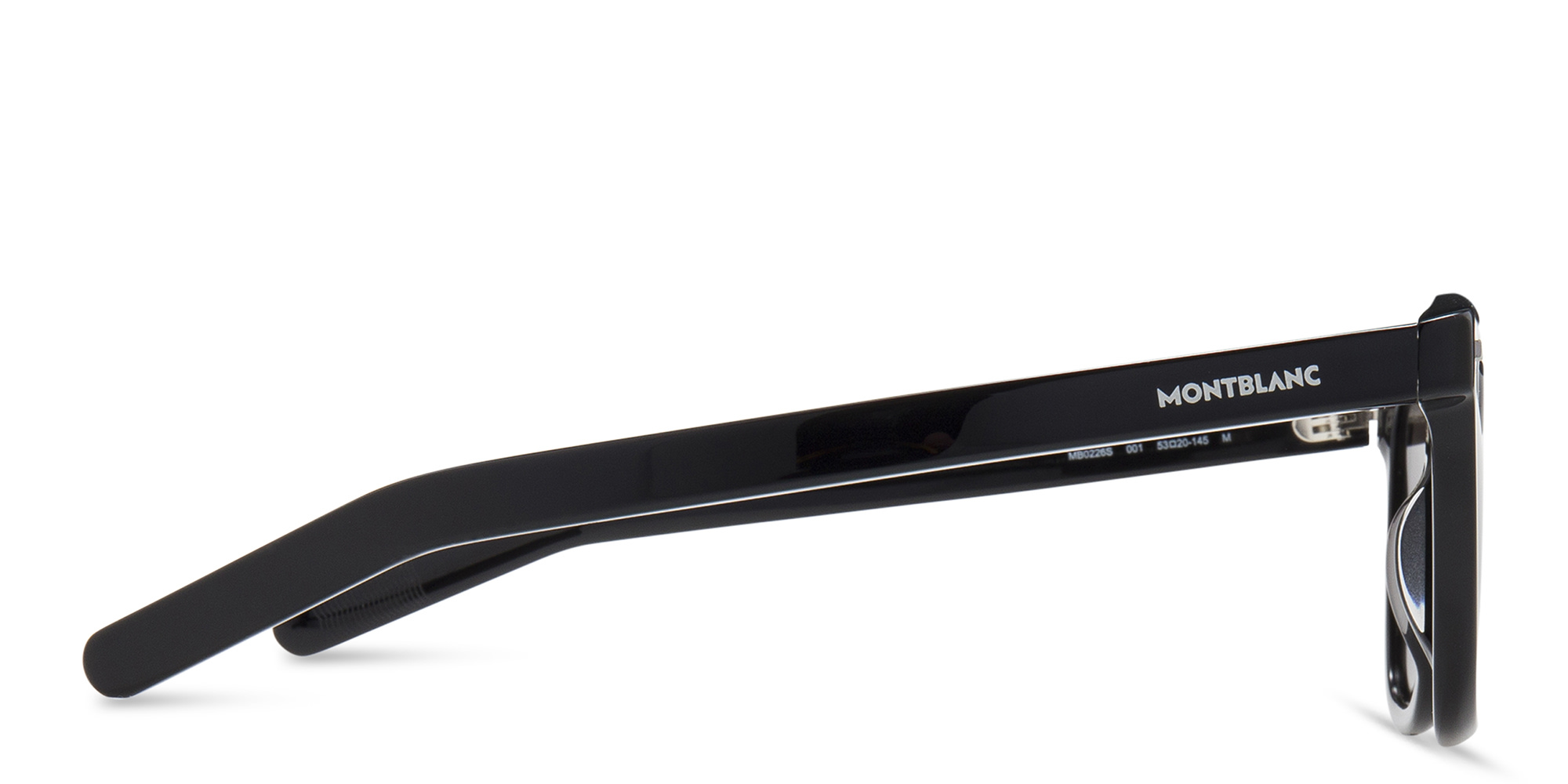 MONTBLANC Square Sunglasses in Black – Product Photo 4
