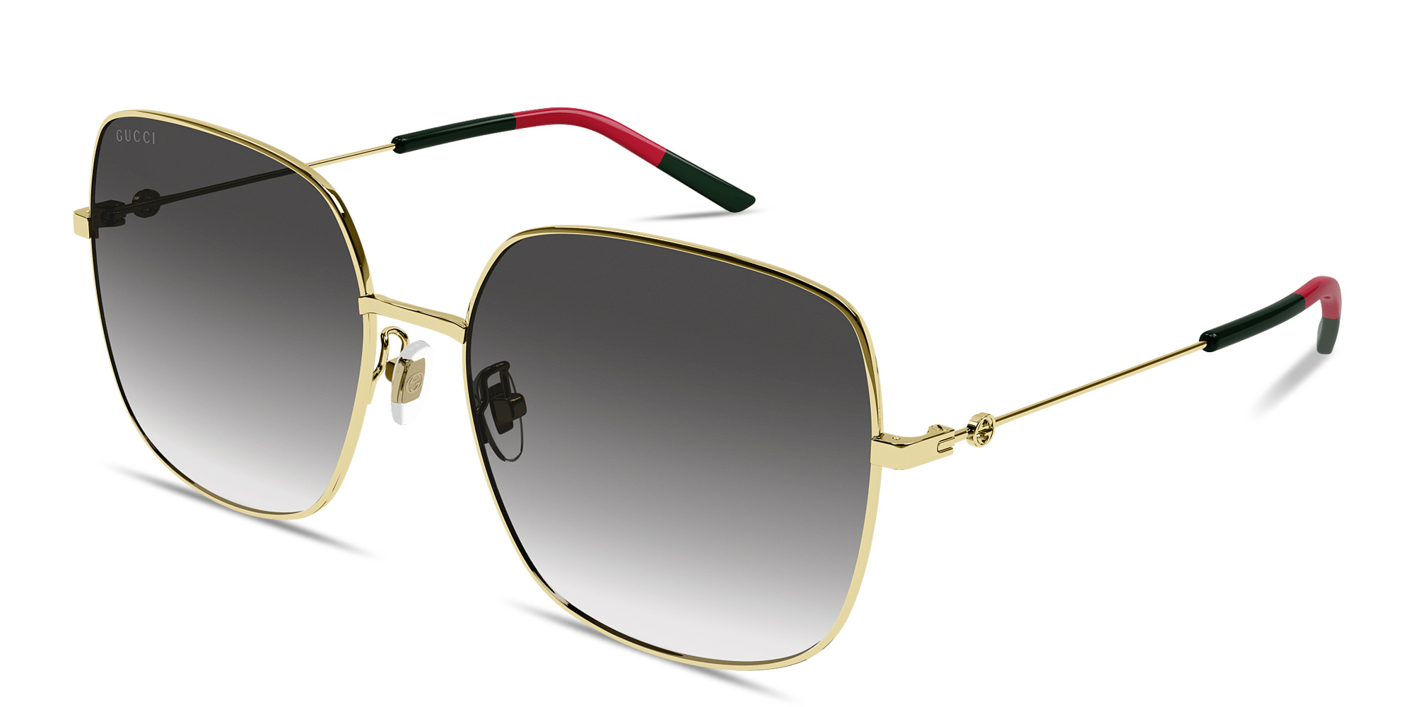 GUCCI Interlocking G Oversized Butterfly Sunglasses in Gold – Product Photo 2