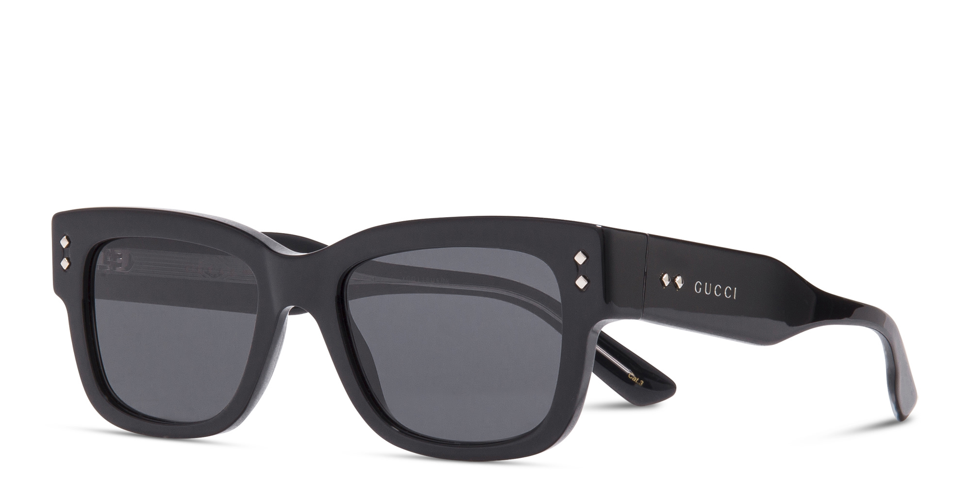 GUCCI Rectangle Sunglasses in Black – Product Photo 4