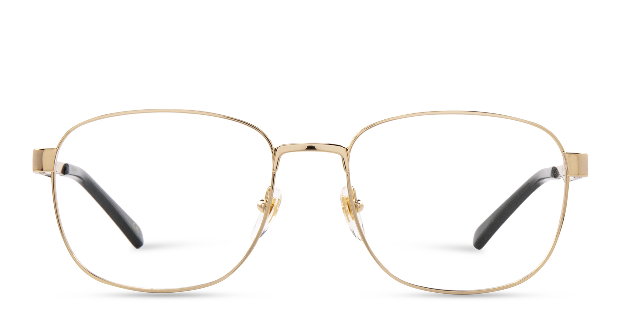GUCCI Wide Square Eyeglasses in Gold – Product Photo 1