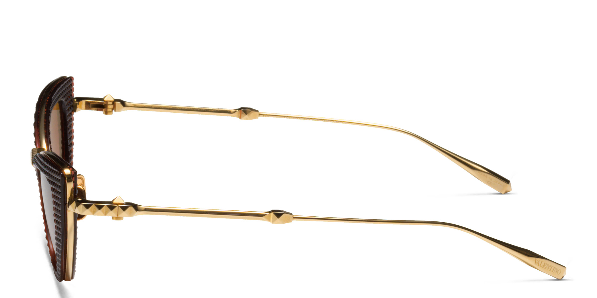 Shop VALENTINO Cat-Eye Sunglasses in Burgundy online.