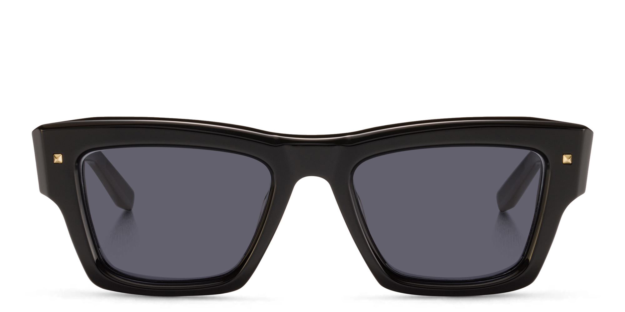 Shop VALENTINO Unisex Square Sunglasses in Black online.