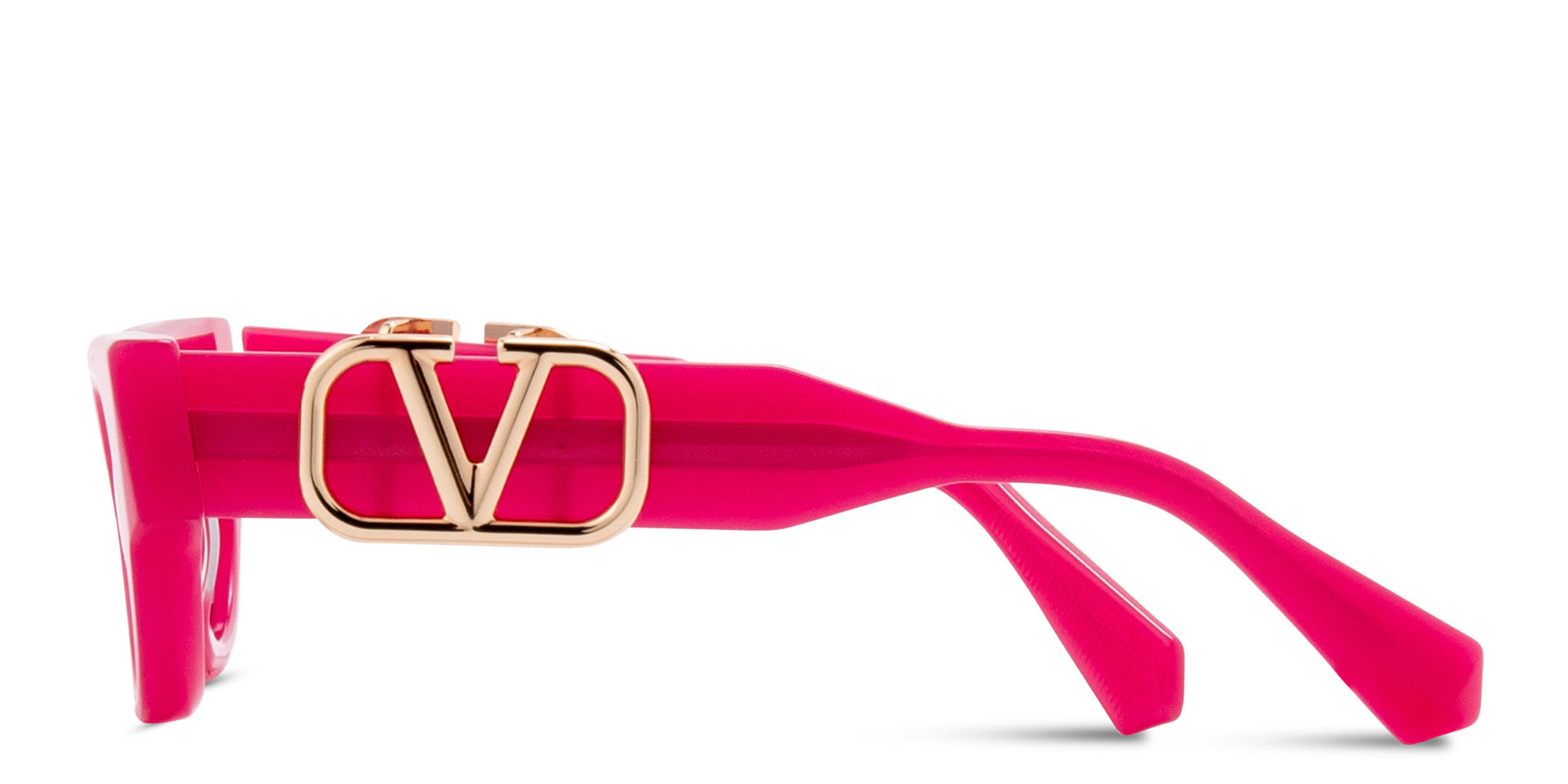 Shop VALENTINO Cat-Eye Sunglasses in Fuchsia online.
