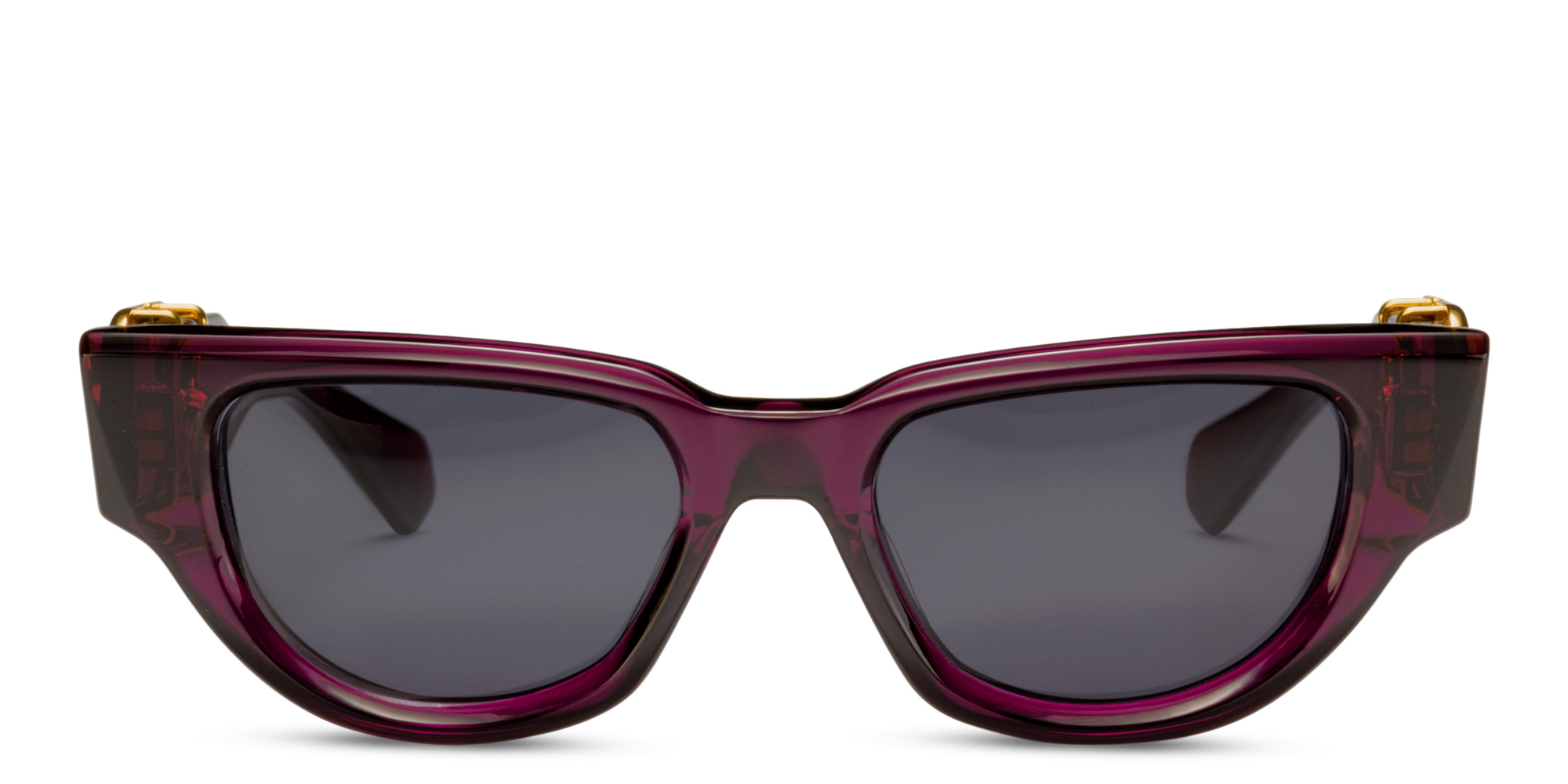 Shop VALENTINO V-Due Cat-Eye Sunglasses in Transparent Purple online.