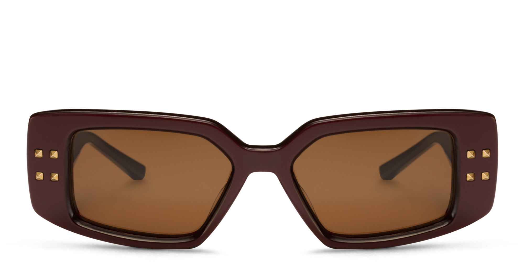 Shop VALENTINO Cat-Eye Sunglasses in Bordeaux online.