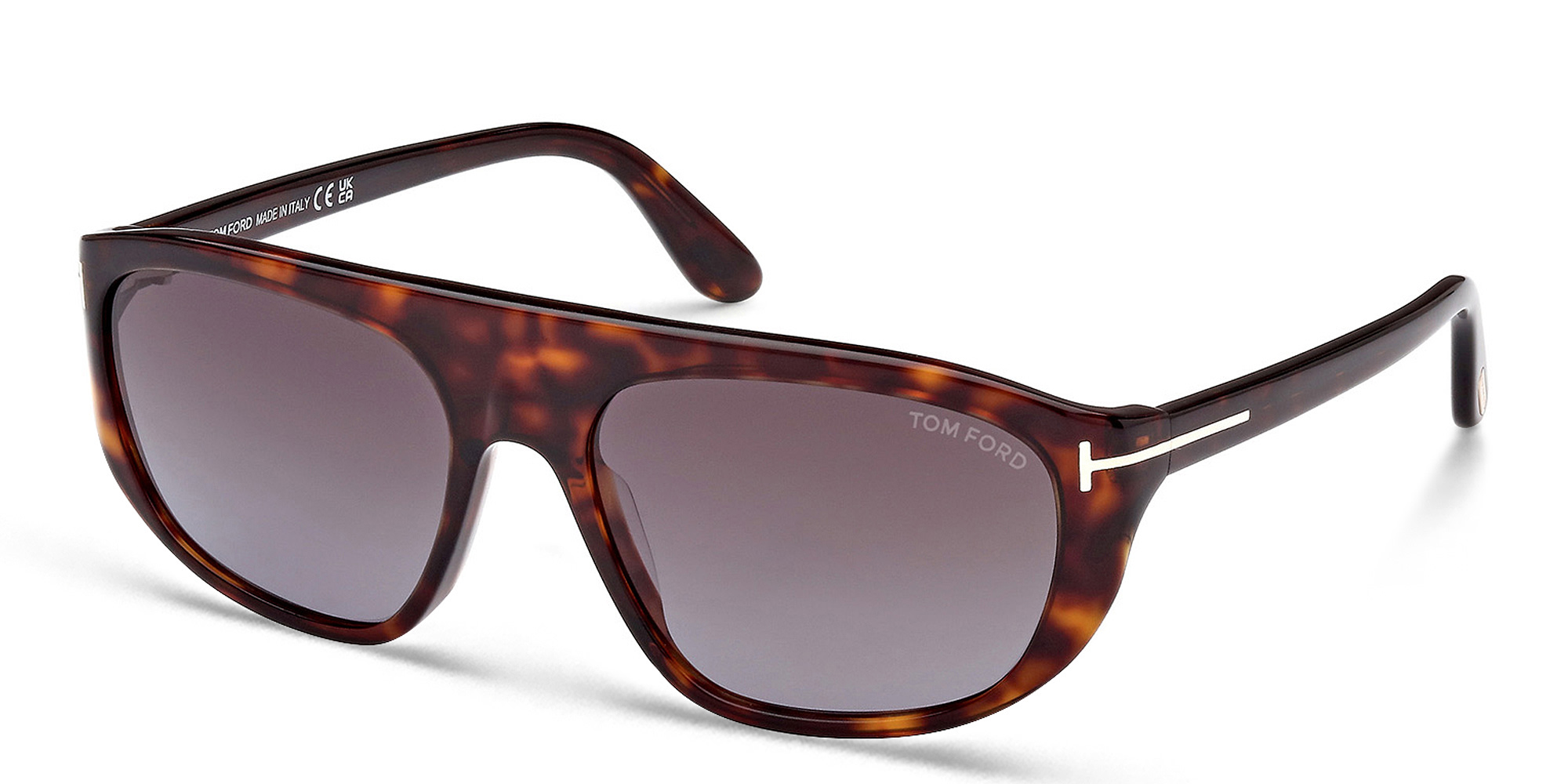 TOM FORD Unisex Pilot Sunglasses in Dark Havana – Product Photo 2