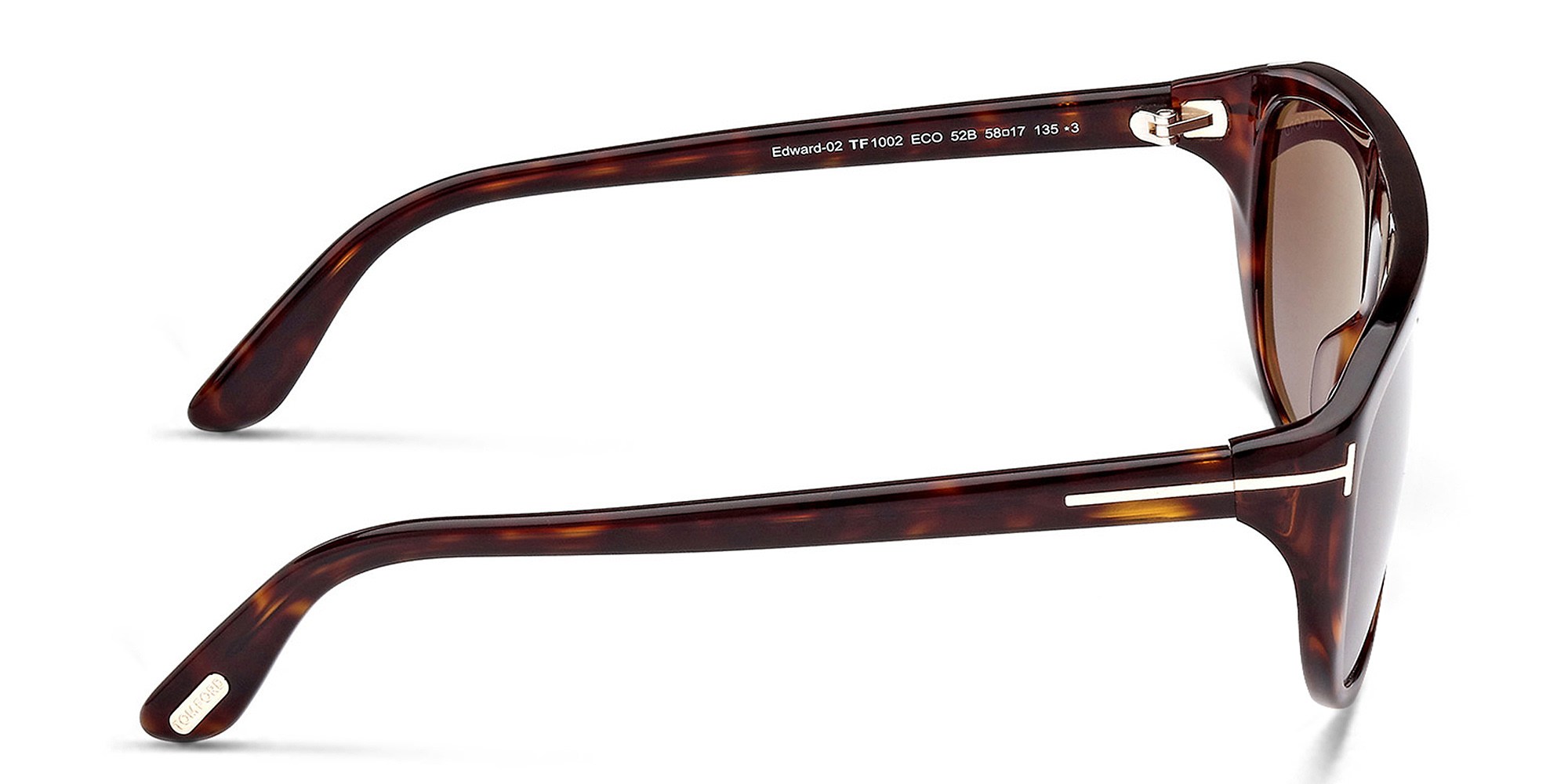 TOM FORD Unisex Pilot Sunglasses in Dark Havana – Product Photo 3