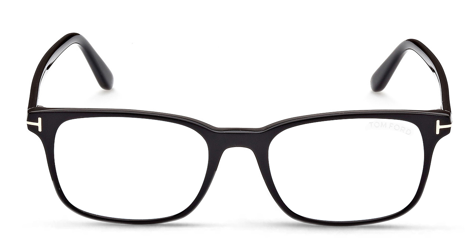 Shop TOM FORD Square Eyeglasses in Black online.