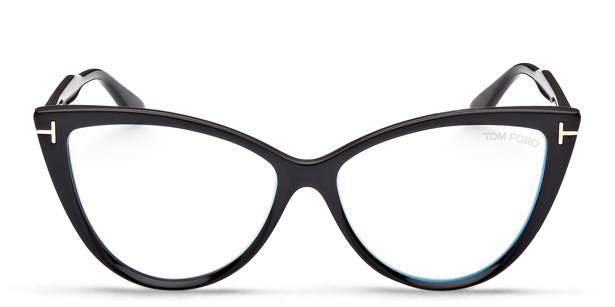 TOM FORD Cat-Eye Eyeglasses in Shiny Black – Product Photo 1