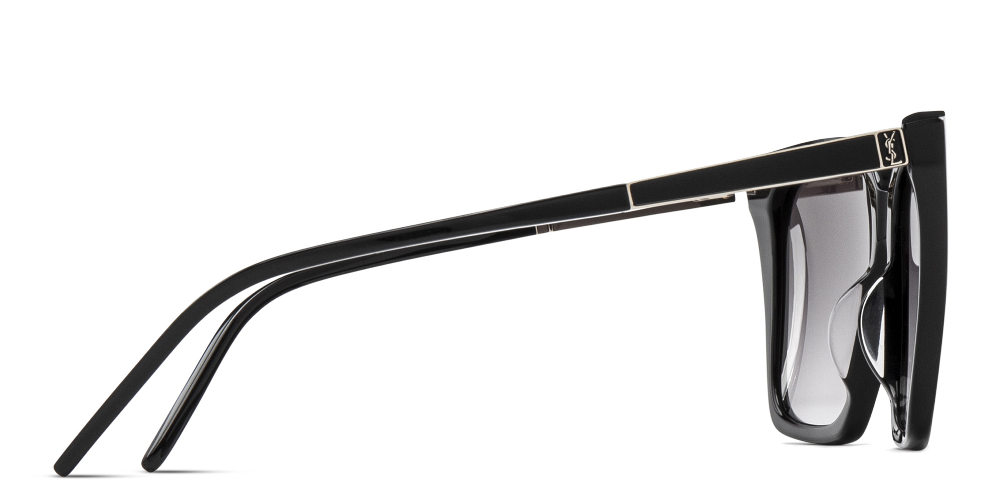 Shop SAINT LAURENT Cat-Eye Sunglasses in Black online.