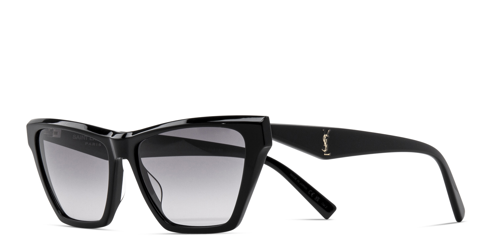 SAINT LAURENT Cat-Eye Sunglasses in Black – Product Photo 2