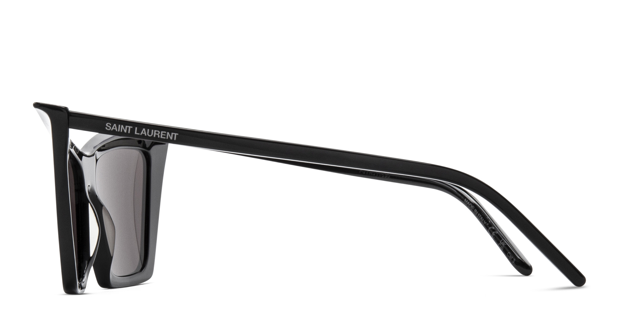 Shop SAINT LAURENT Cat-Eye Sunglasses in Black online.