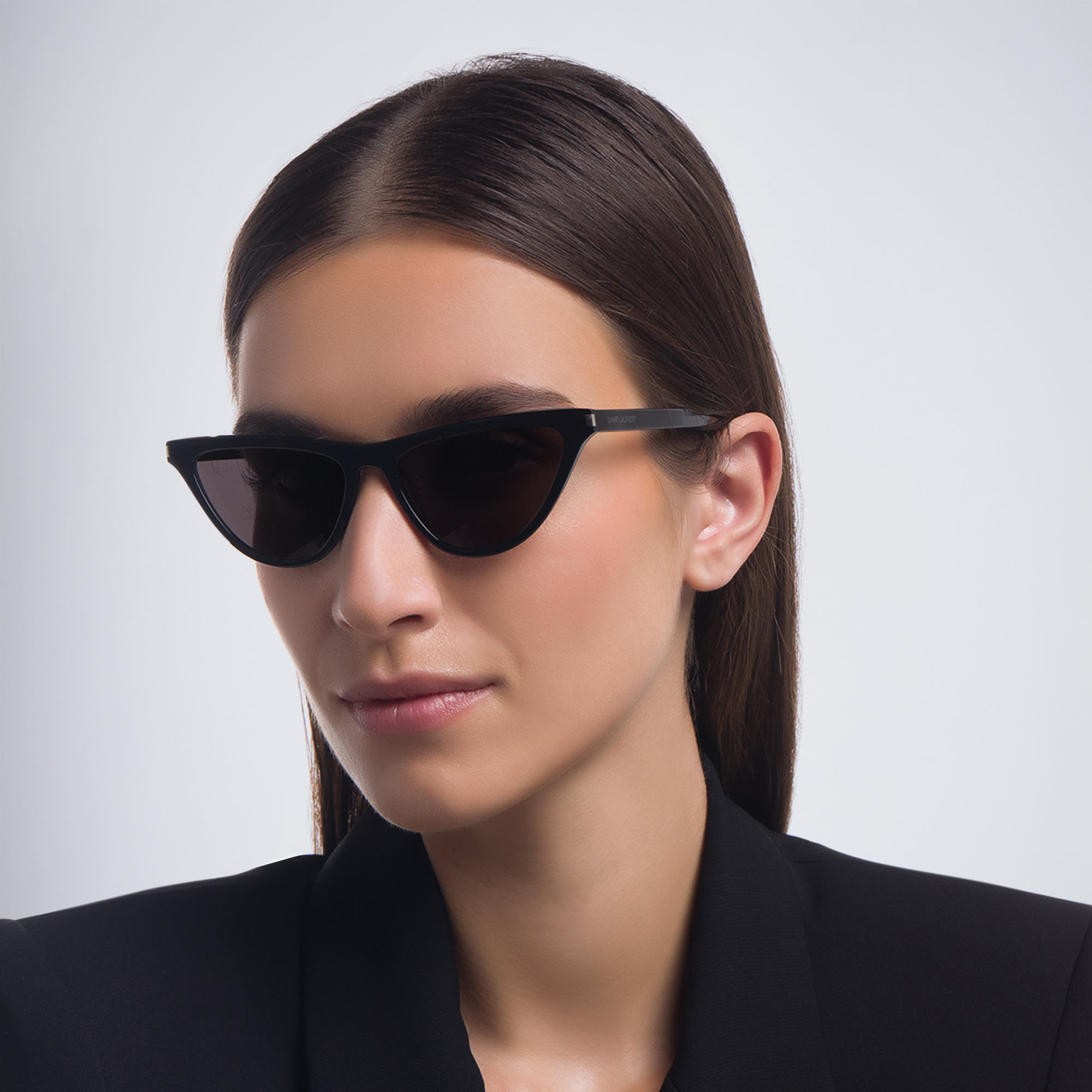 SAINT LAURENT Cat-Eye Sunglasses in Black – Product Photo 6