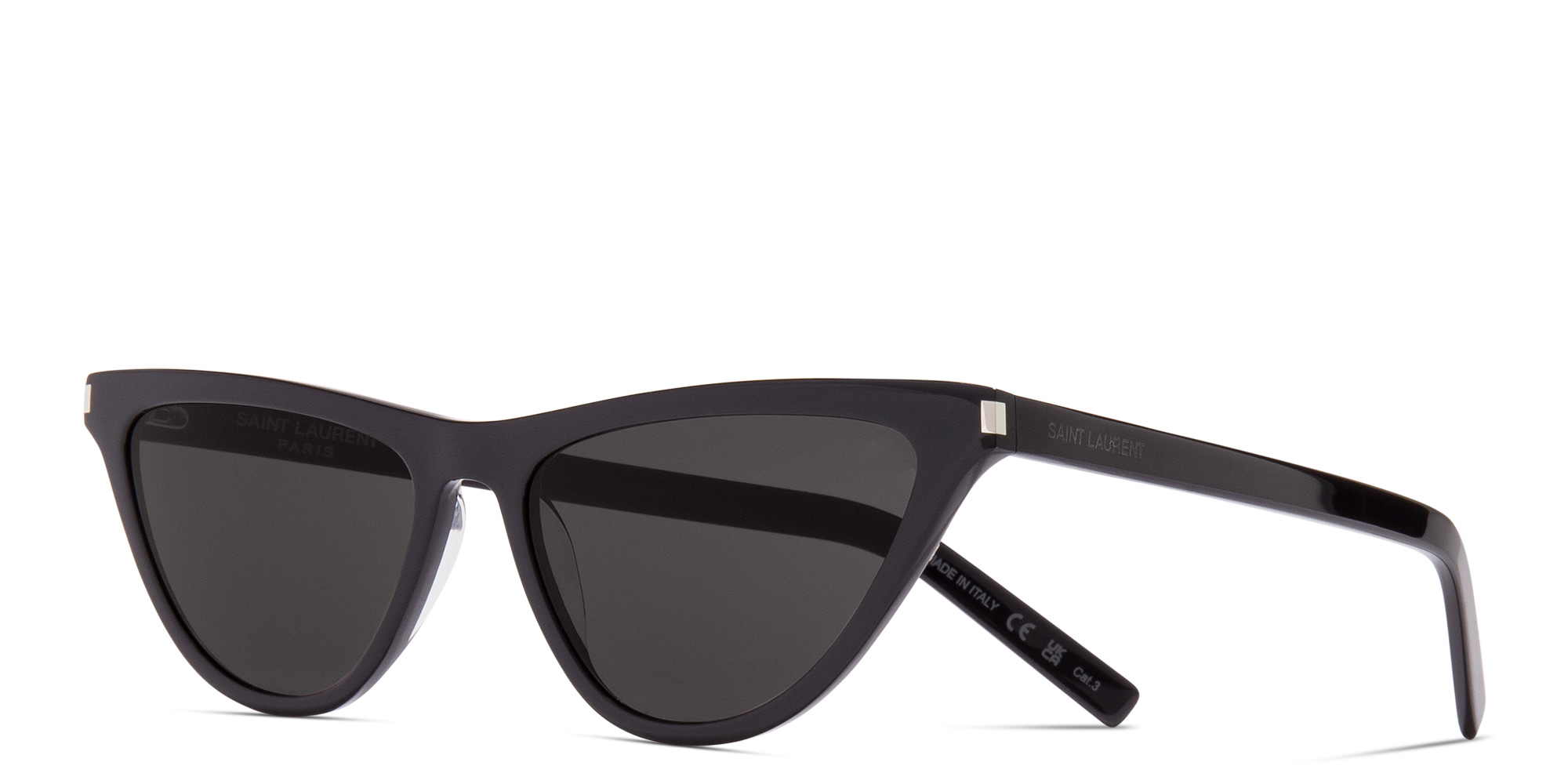 SAINT LAURENT Cat-Eye Sunglasses in Black – Product Photo 2