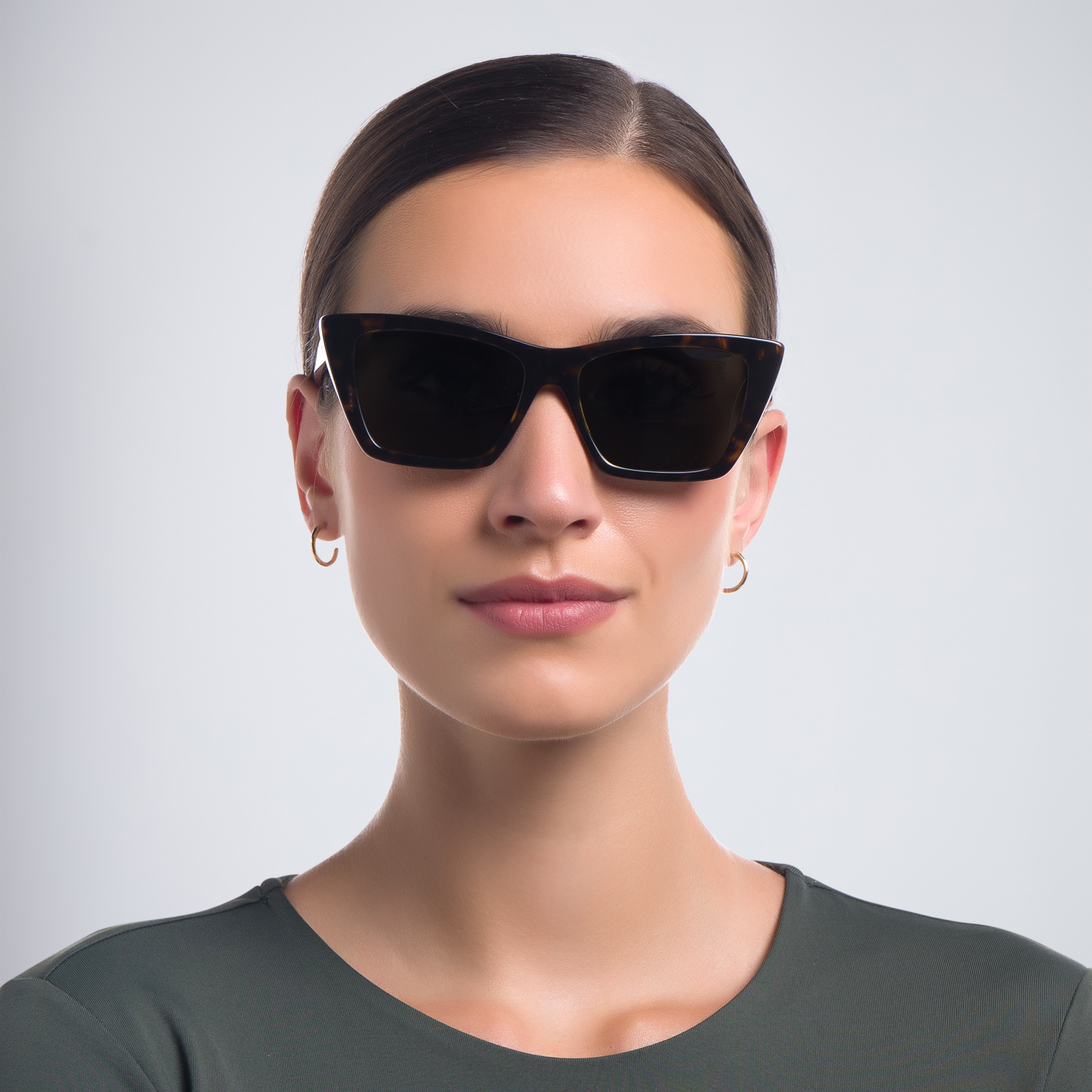 SAINT LAURENT Cat-Eye Sunglasses in Havana – Product Photo 5
