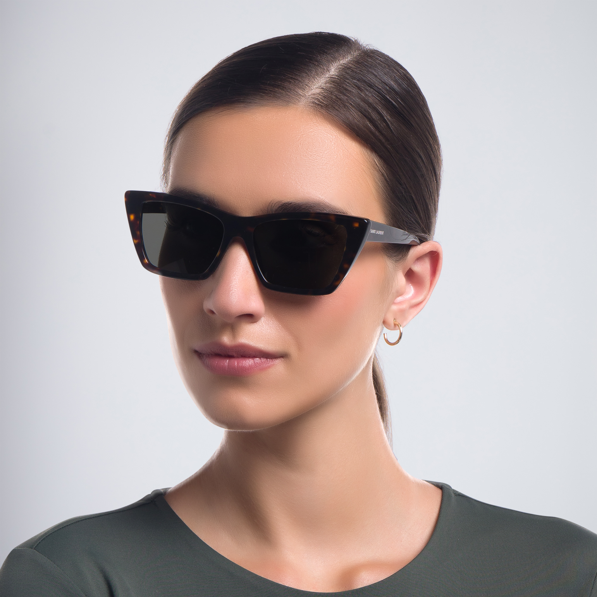 SAINT LAURENT Cat-Eye Sunglasses in Havana – Product Photo 6