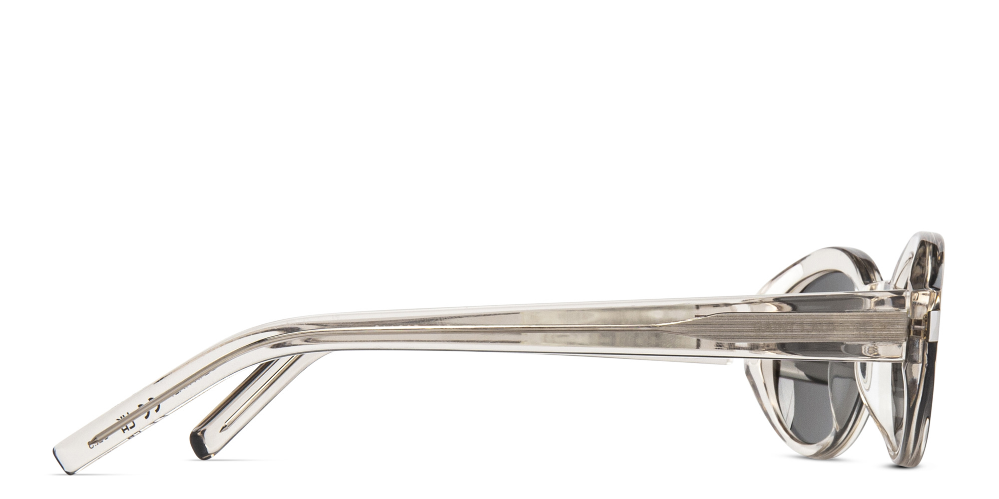 تسوق نظارات شمسية دائرية سان لوران بلون بيج أونلاين.