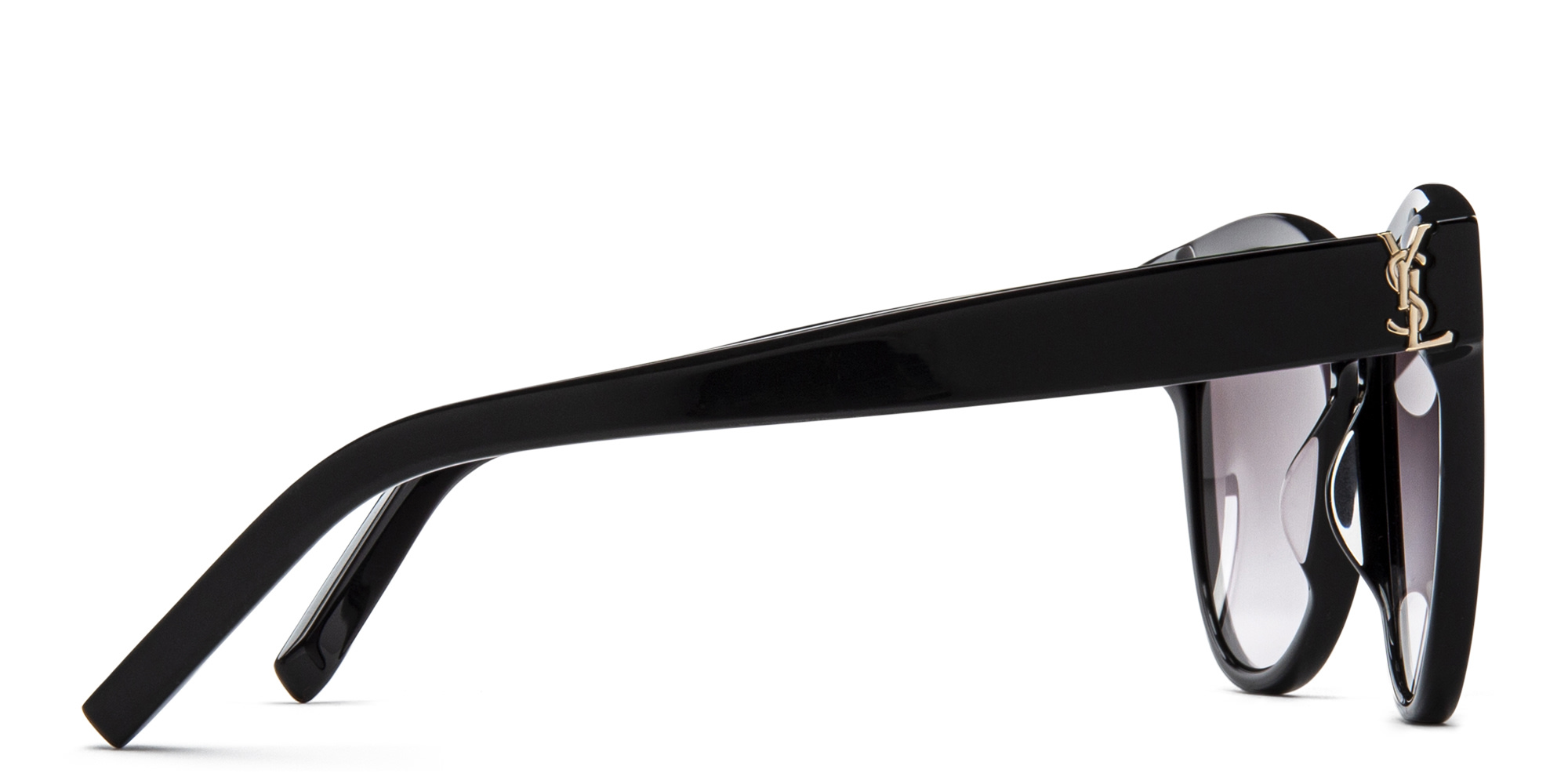 SAINT LAURENT Cat Eye Sunglasses in Black – Product Photo 4