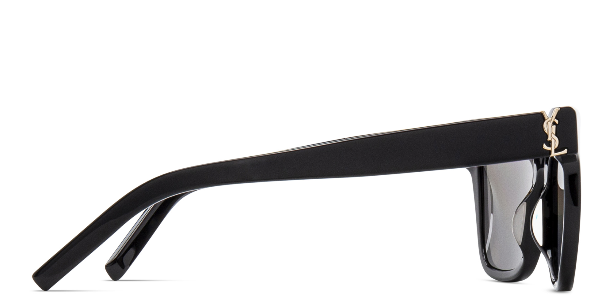 SAINT LAURENT Square Sunglasses in Black – Product Photo 4