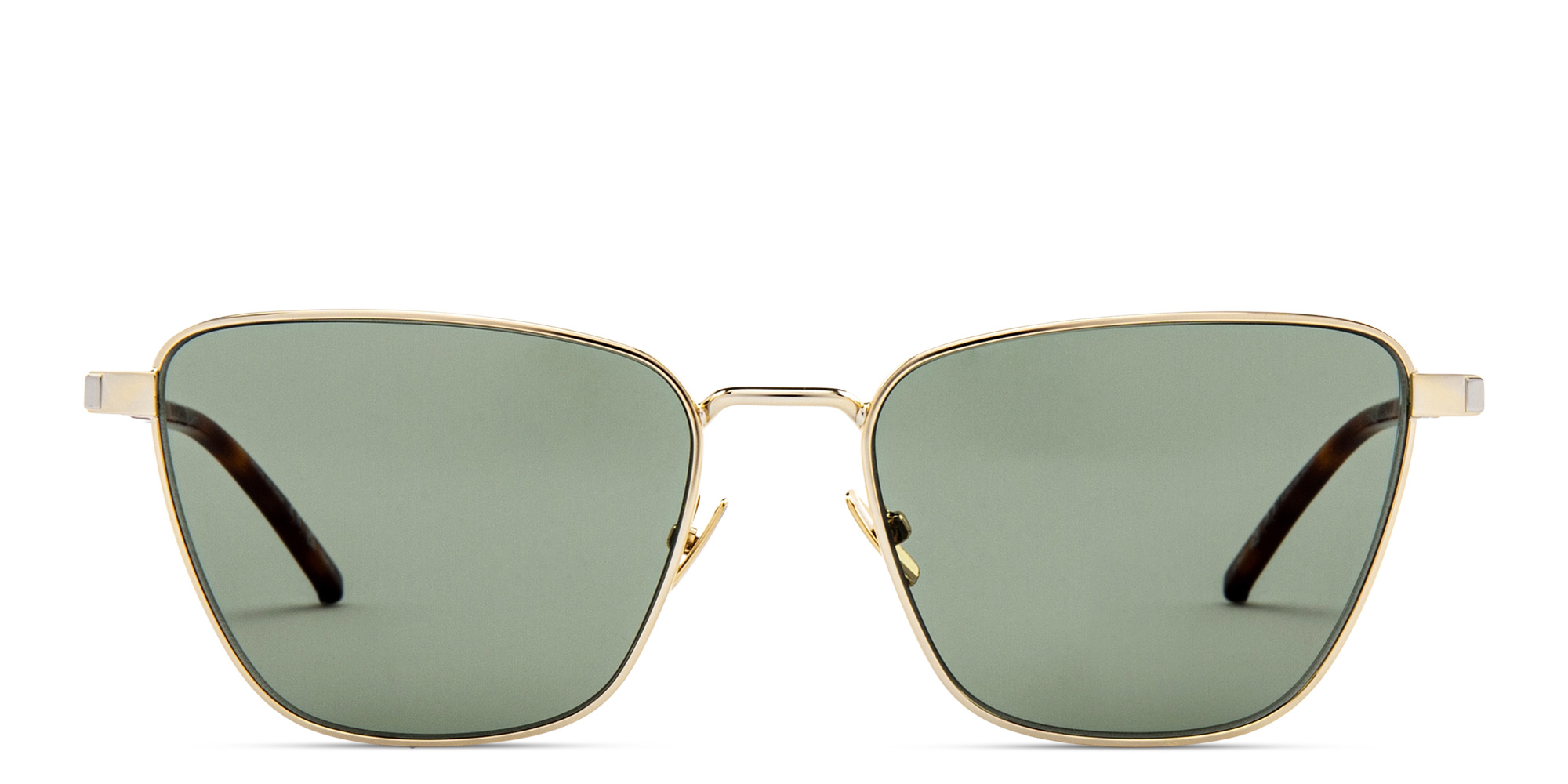 نظارات شمسية كات آي من سان لوران بلون ذهبي - صورة المنتج 1