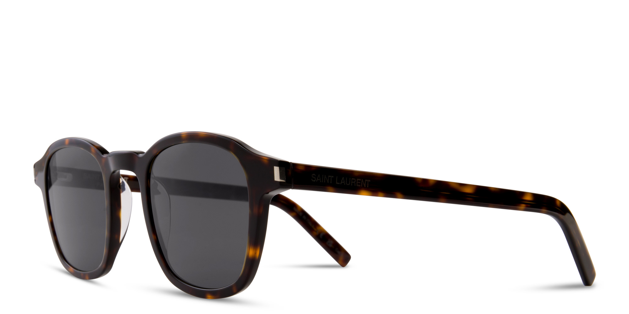 تسوق نظارات شمسية دائرية سان لوران بلون مموه أونلاين.