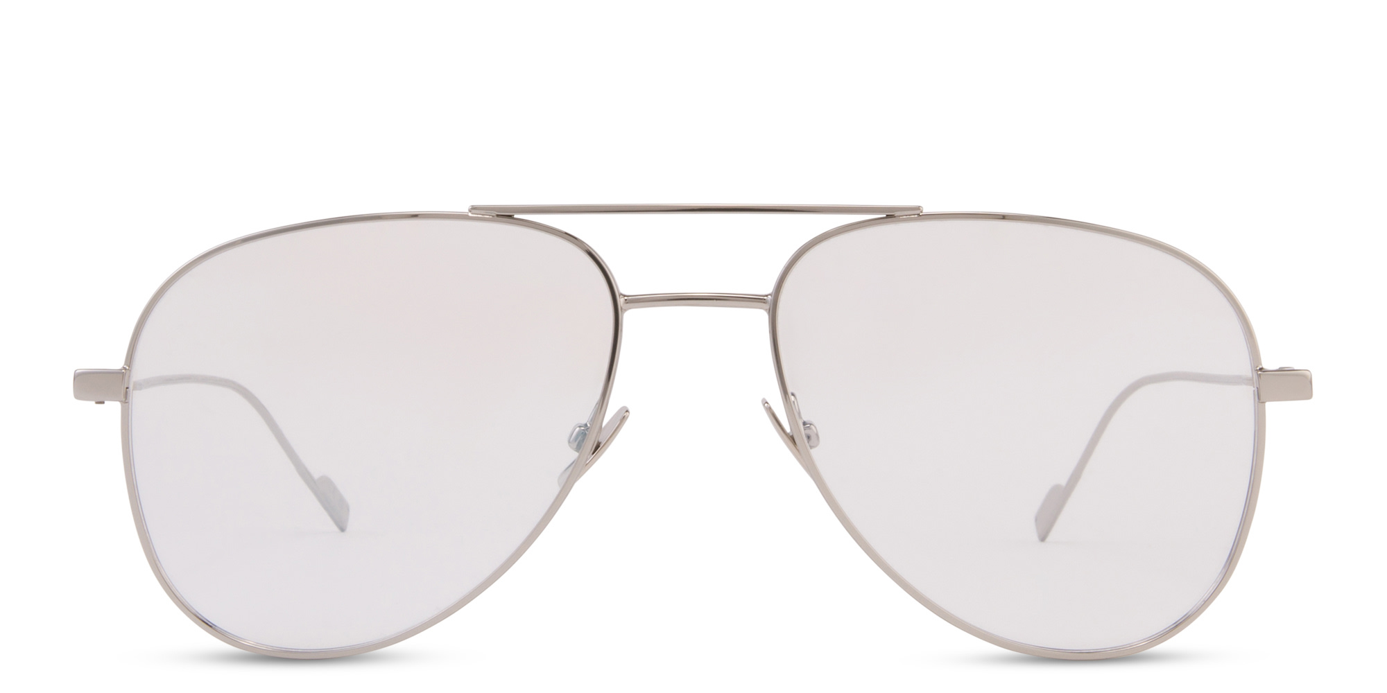 SAINT LAURENT Aviator Eyeglasses in Silver – Product Photo 1