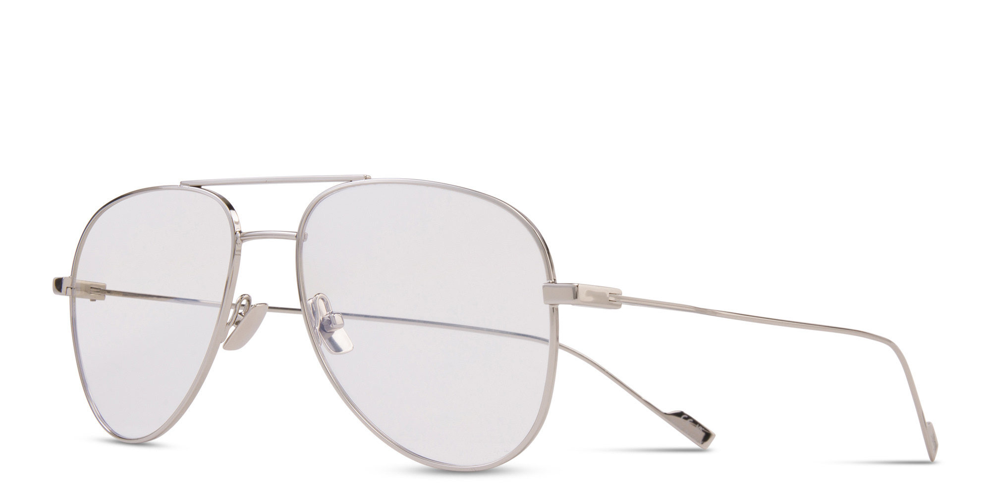 SAINT LAURENT Aviator Eyeglasses in Silver – Product Photo 2