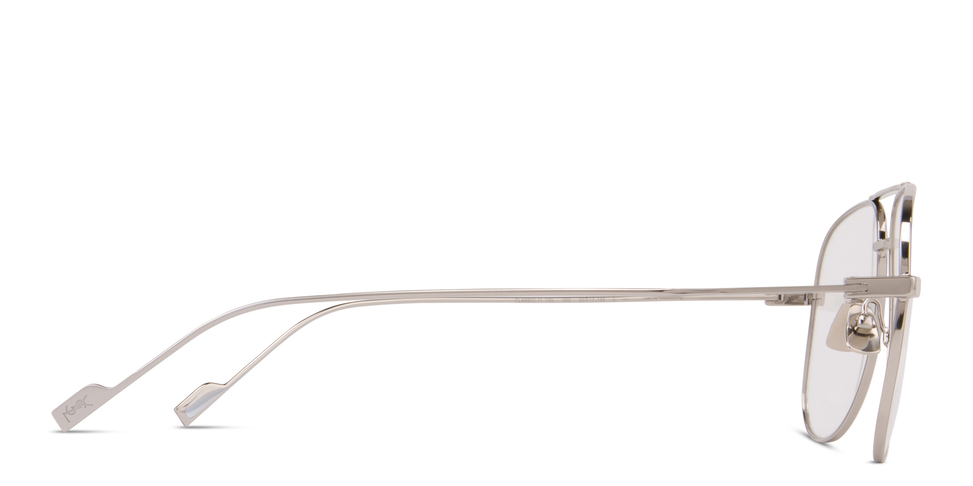 SAINT LAURENT Aviator Eyeglasses in Silver – Product Photo 4