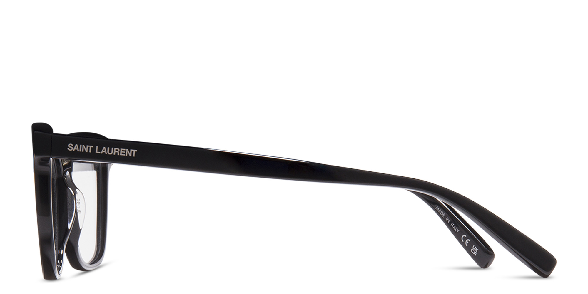 SAINT LAURENT Wide Cat-Eye Eyeglasses in Black – Product Photo 3