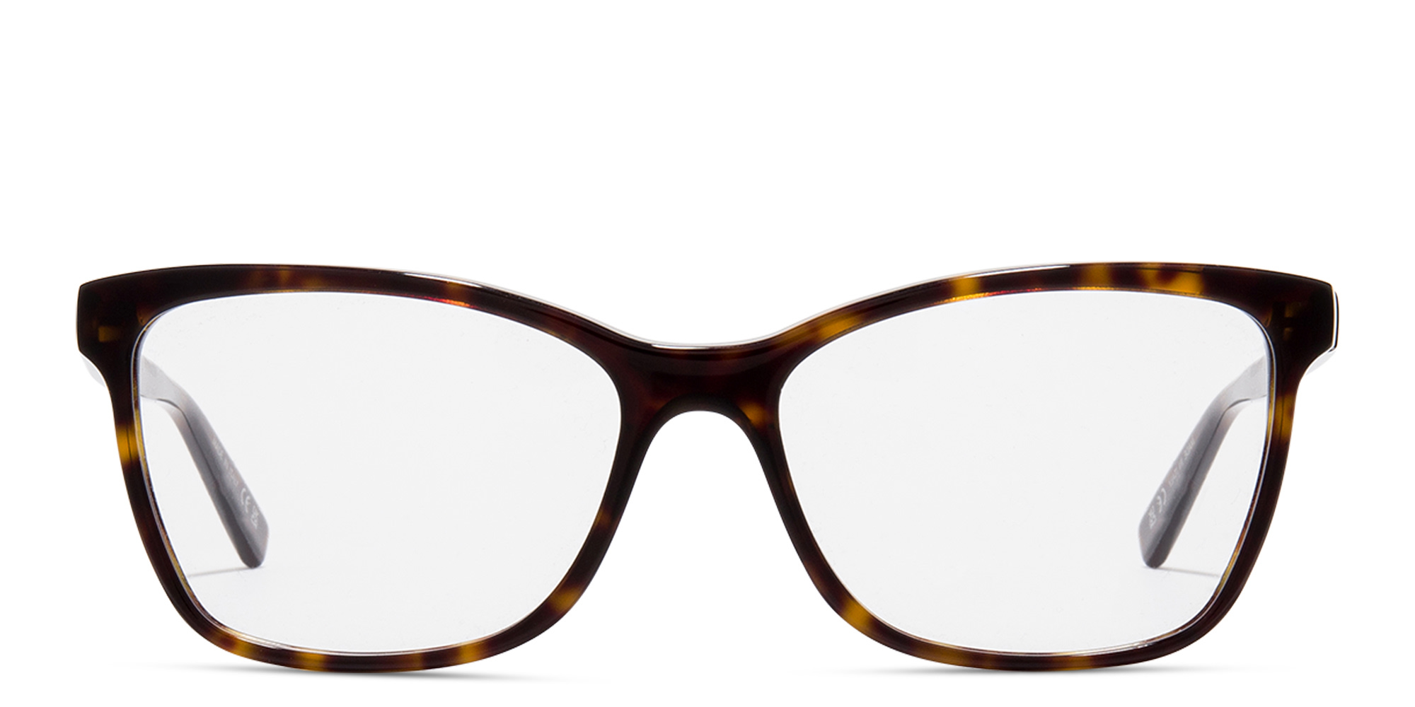 Shop SAINT LAURENT Wide Cat-Eye Eyeglasses in Havana online.