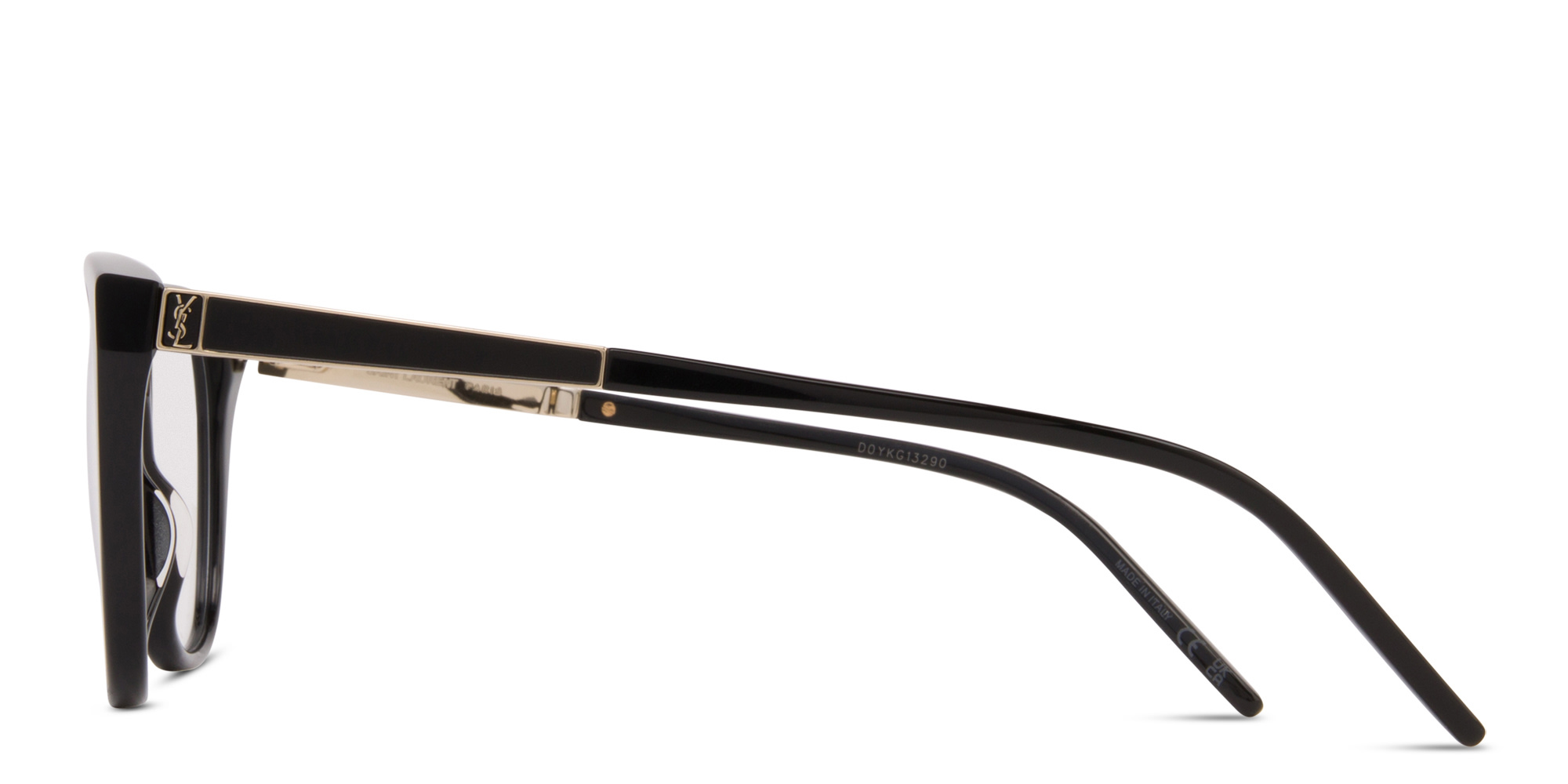 نظارات طبية كات آي من سان لوران بلون أسود - صورة المنتج 3