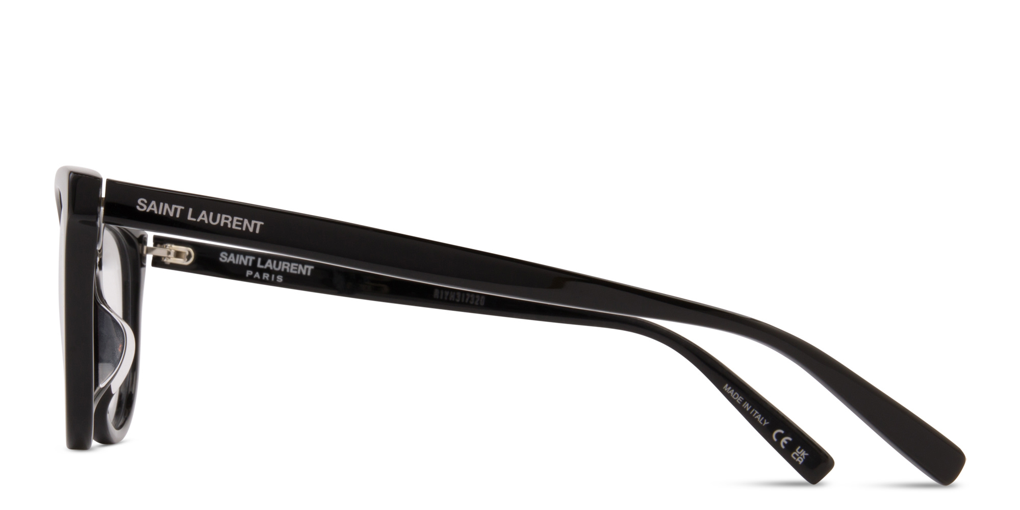 SAINT LAURENT Cat-Eye Eyeglasses in Black – Product Photo 3