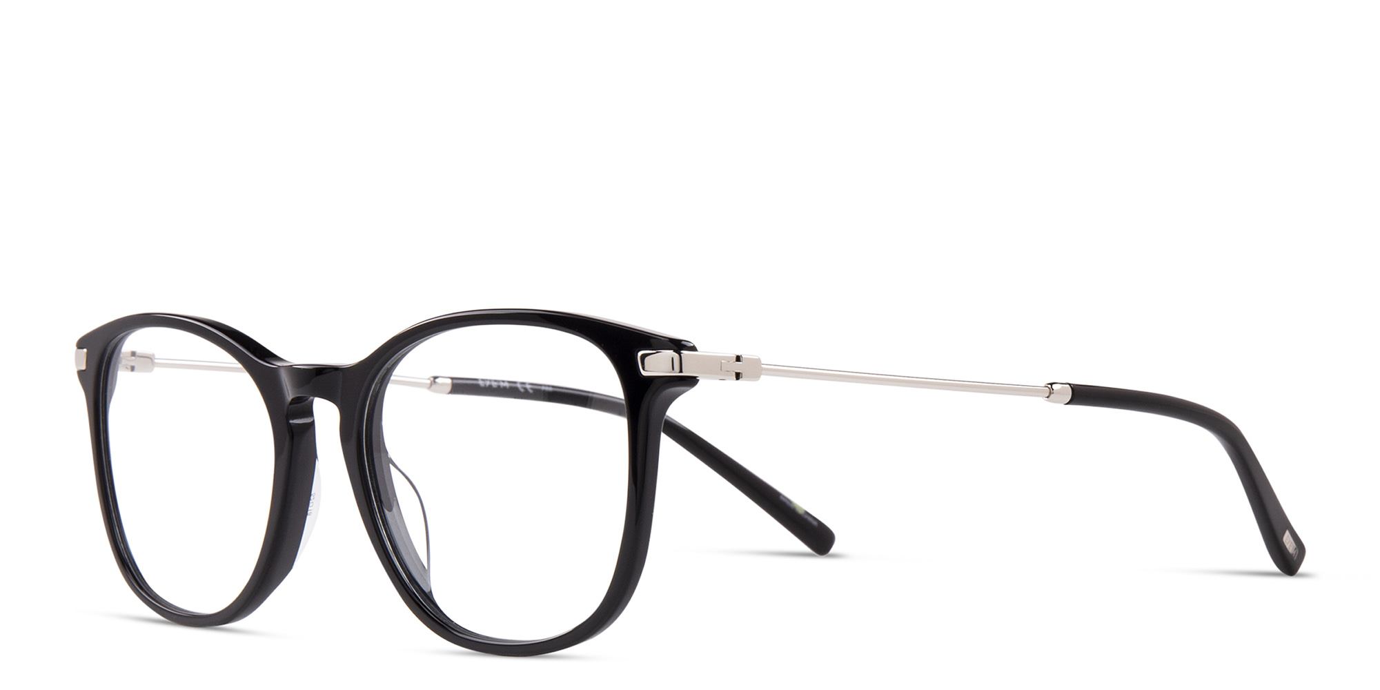 EYE'M Round Eyeglasses in Black – Product Photo 2