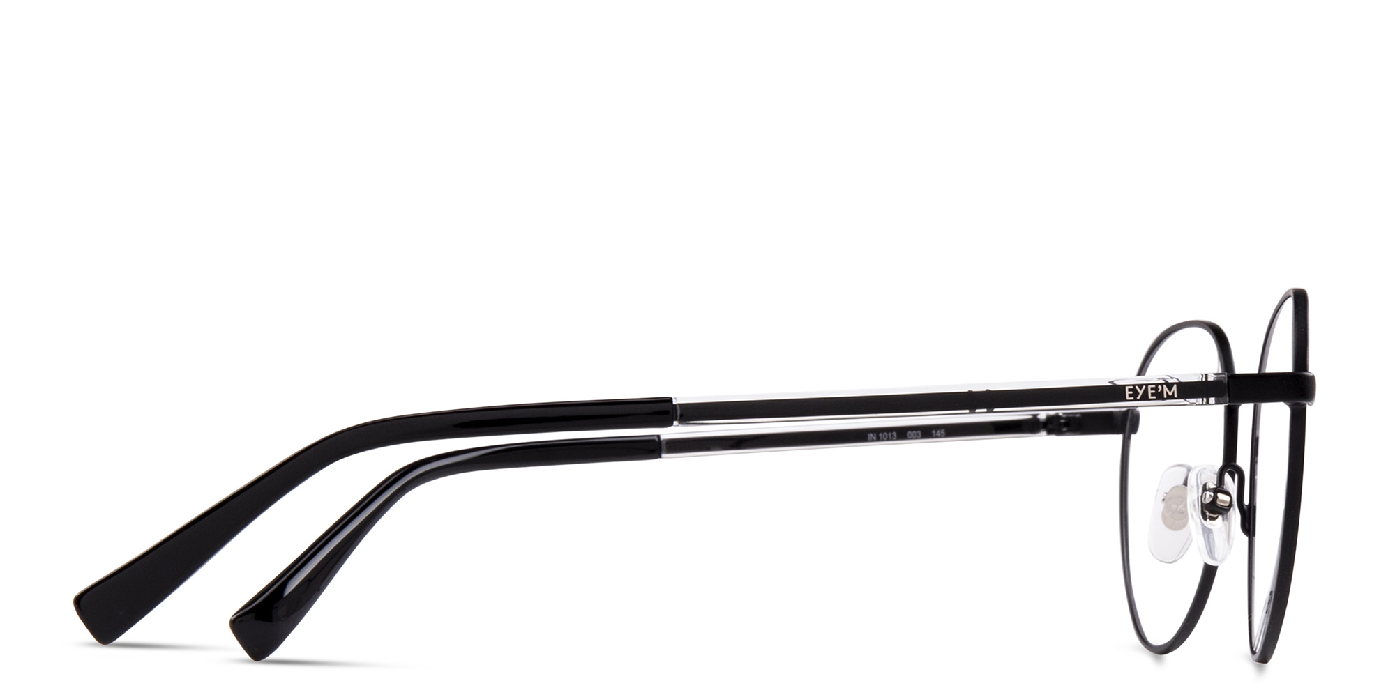 Shop EYE'M Round Eyeglasses in Black online.