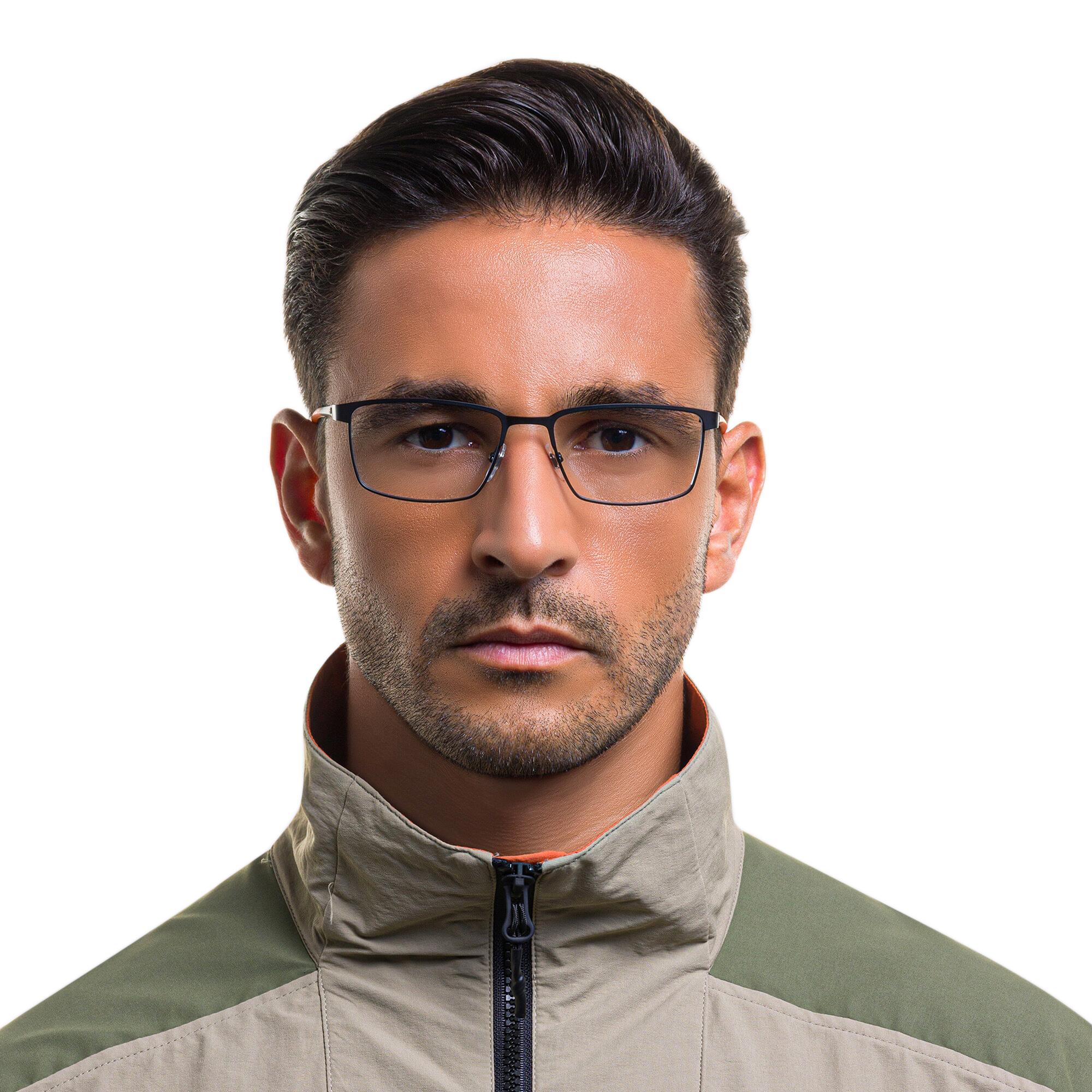 Shop EYE'M Rectangle Eyeglasses in Black online.