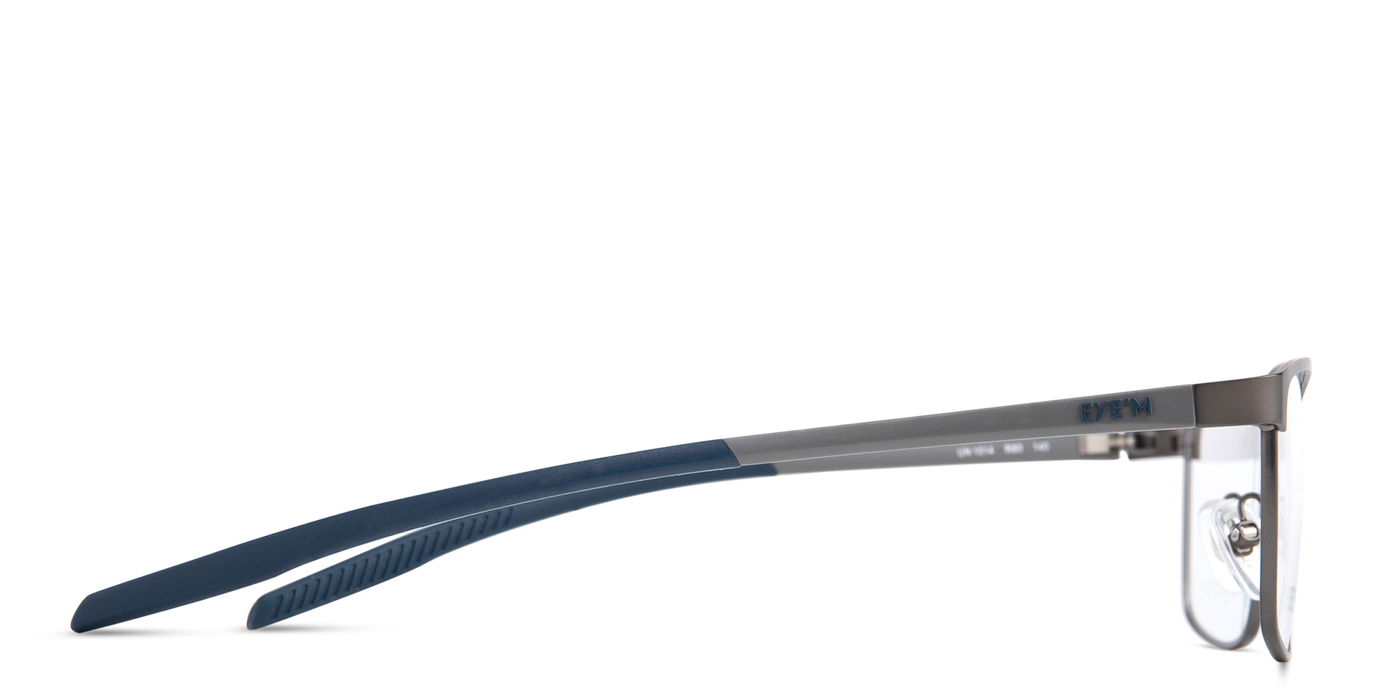 Shop EYE'M Rectangle Eyeglasses in Gunmetal online.