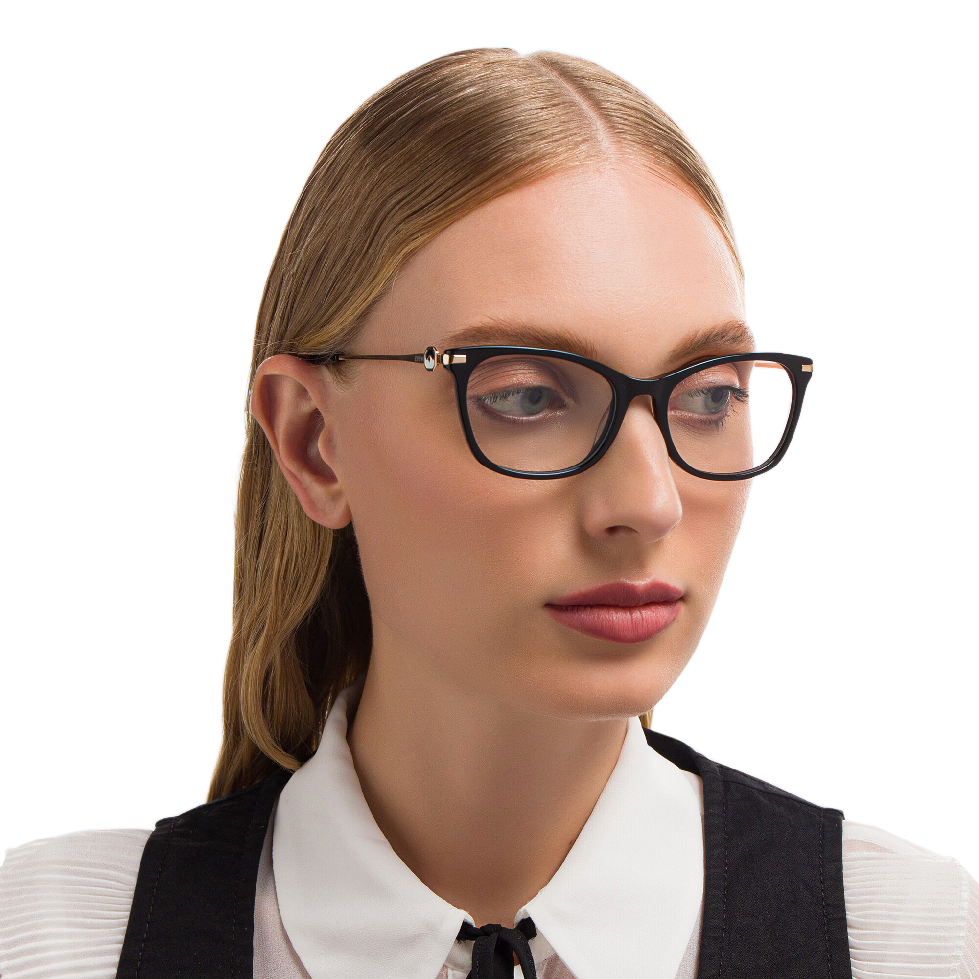EYE'M Cat-Eye Eyeglasses in Black – Product Photo 6