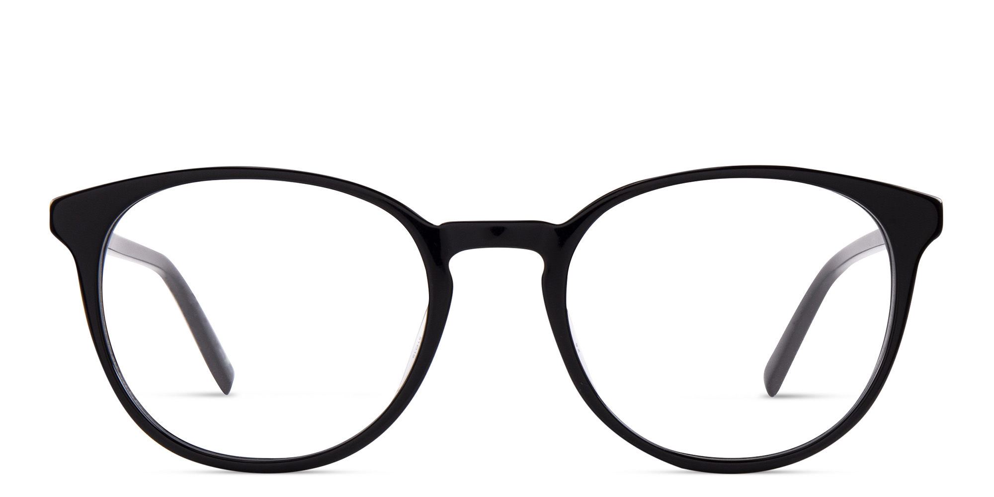 EYE'M Round Eyeglasses in Black – Product Photo 1