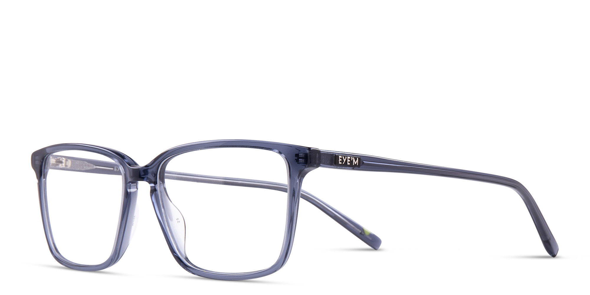 EYE'M Square Eyeglasses in Grey – Product Photo 2