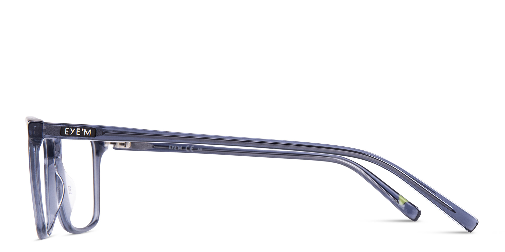 EYE'M Square Eyeglasses in Grey – Product Photo 3