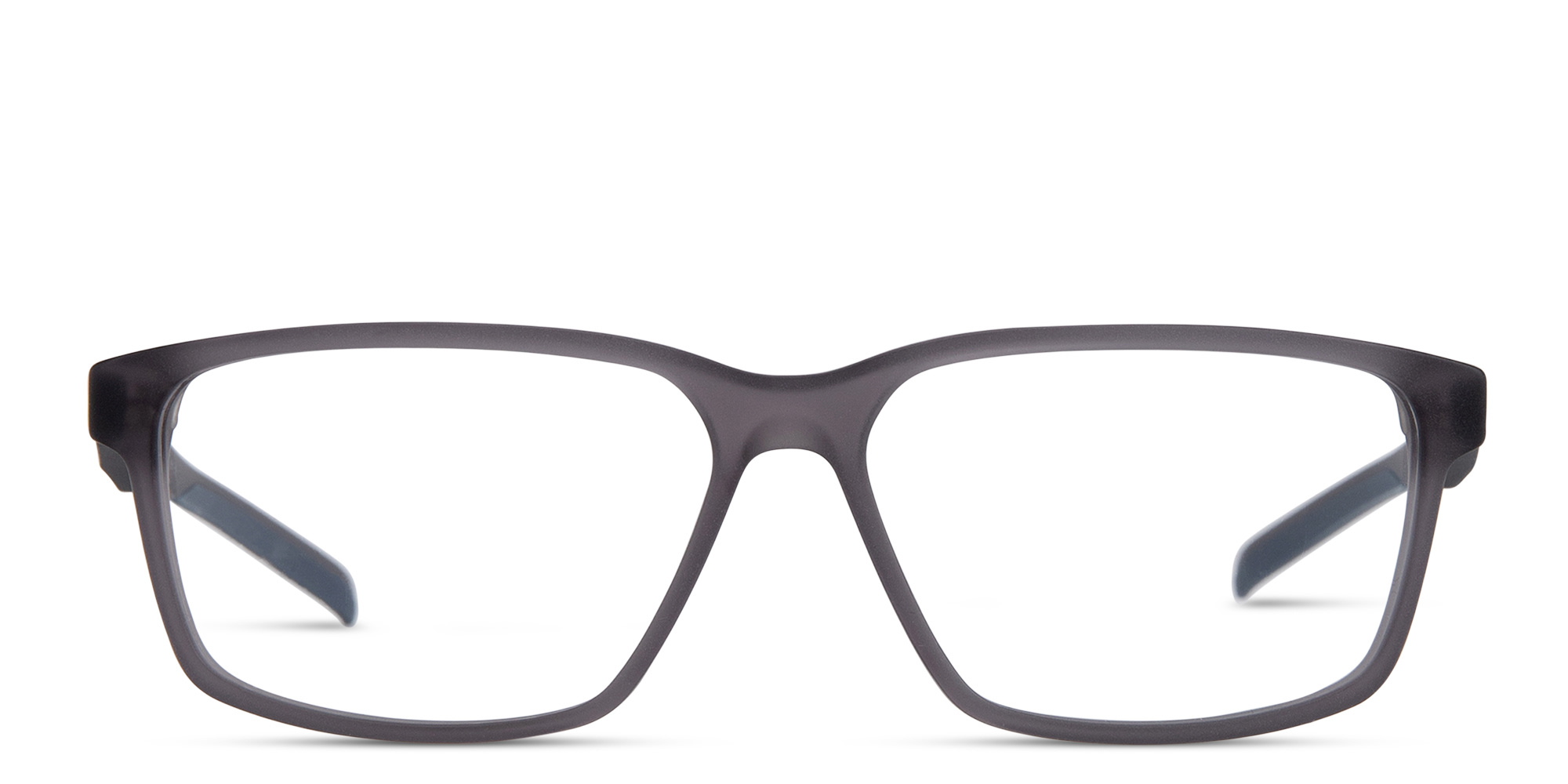 EYE'M Wide Rectangle Eyeglasses in Grey – Product Photo 1