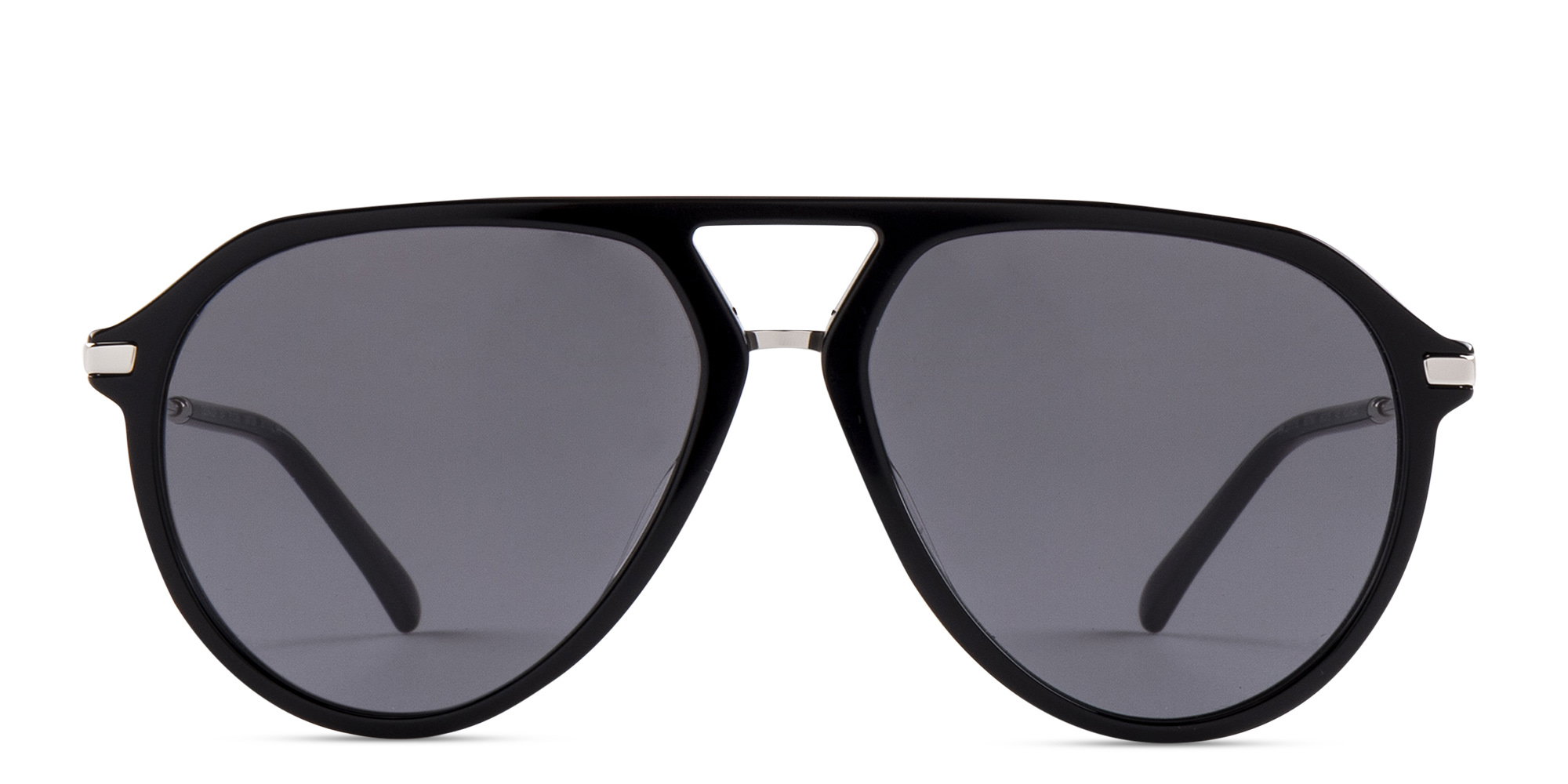 Shop EYE'M Aviator Sunglasses in Black & Silver online.