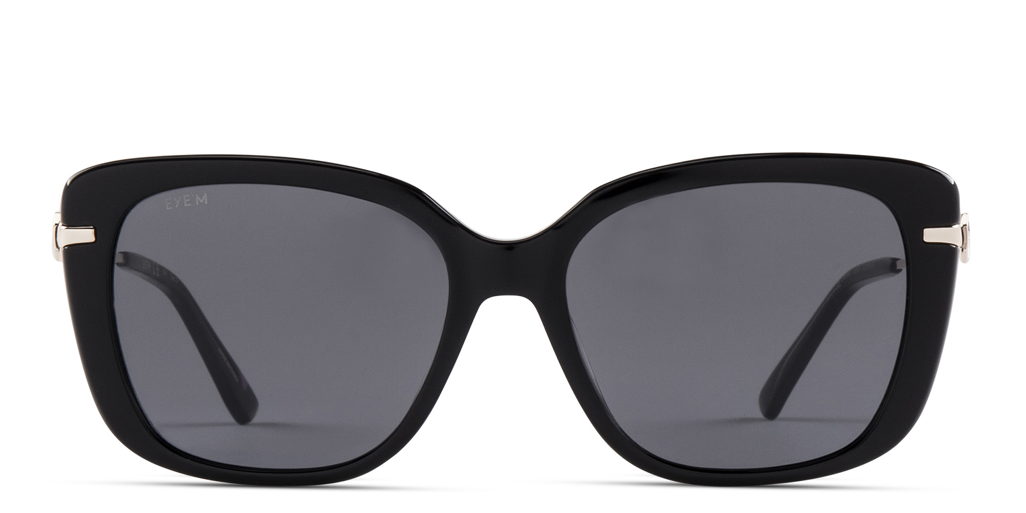 EYE'M Square Sunglasses in Black – Product Photo 1