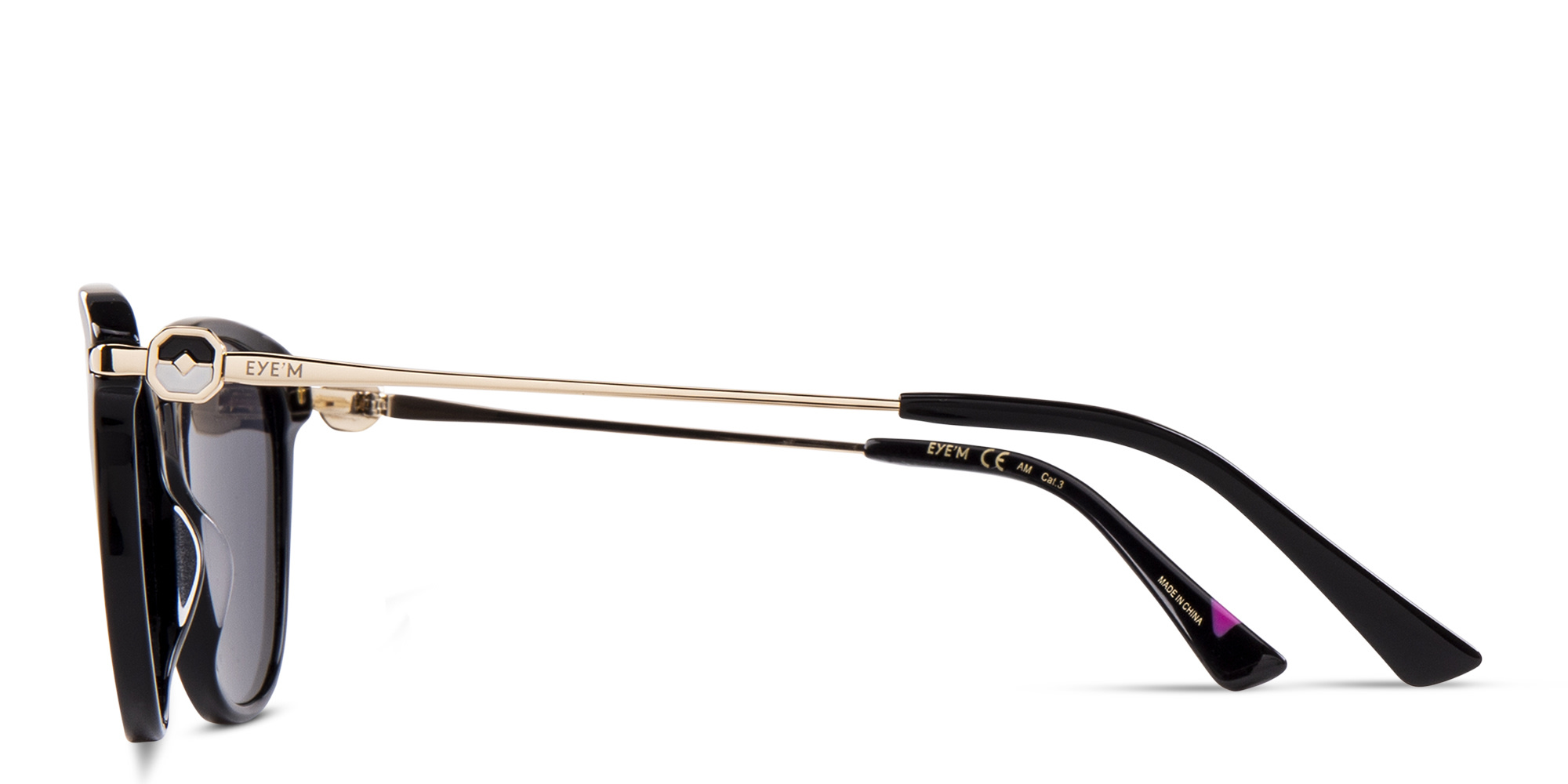 EYE'M Cat-Eye Sunglasses in Black – Product Photo 3